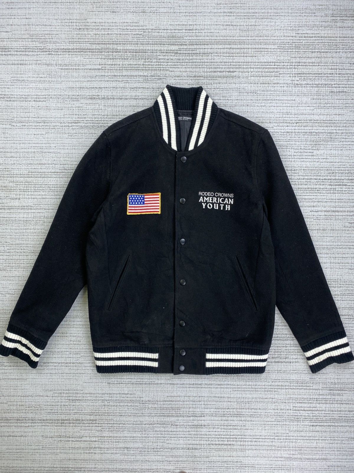 Disney × Japanese Brand × Vintage Vintage Rodeo Crowns American Youth x Disney Varsity Jacket Size US M / EU 48-50 / 2 - 2 Thumbnail