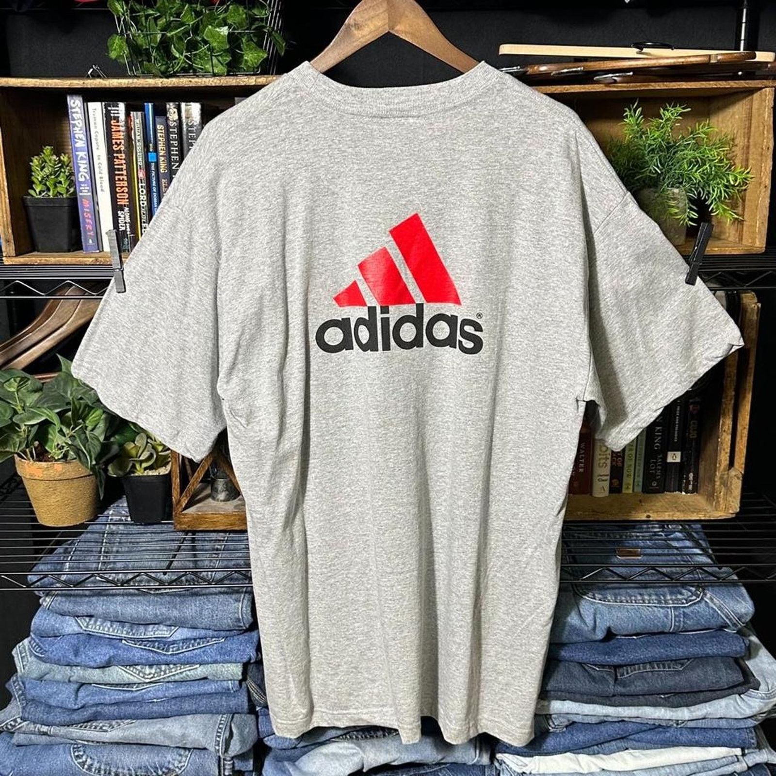Adidas Vintage Y2K Adidas Equipment Soccer Team Tee Box Logo Shirt Size US XL / EU 56 / 4 - 2 Thumbnail