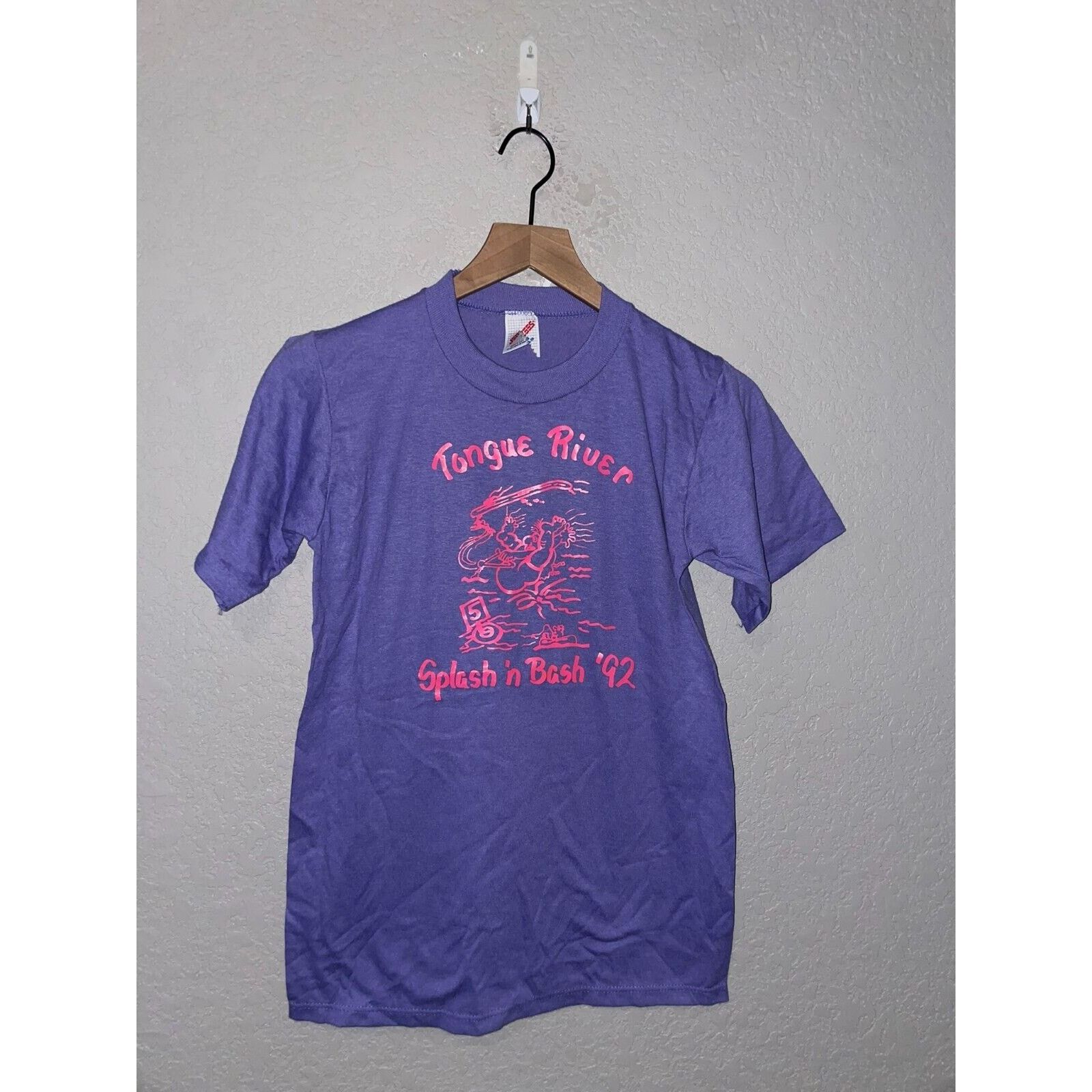 Jerzees Vintage Tongue River Shirt Splash N Bash Old Fart 90s Small Size US S / EU 44-46 / 1 - 1 Thumbnail