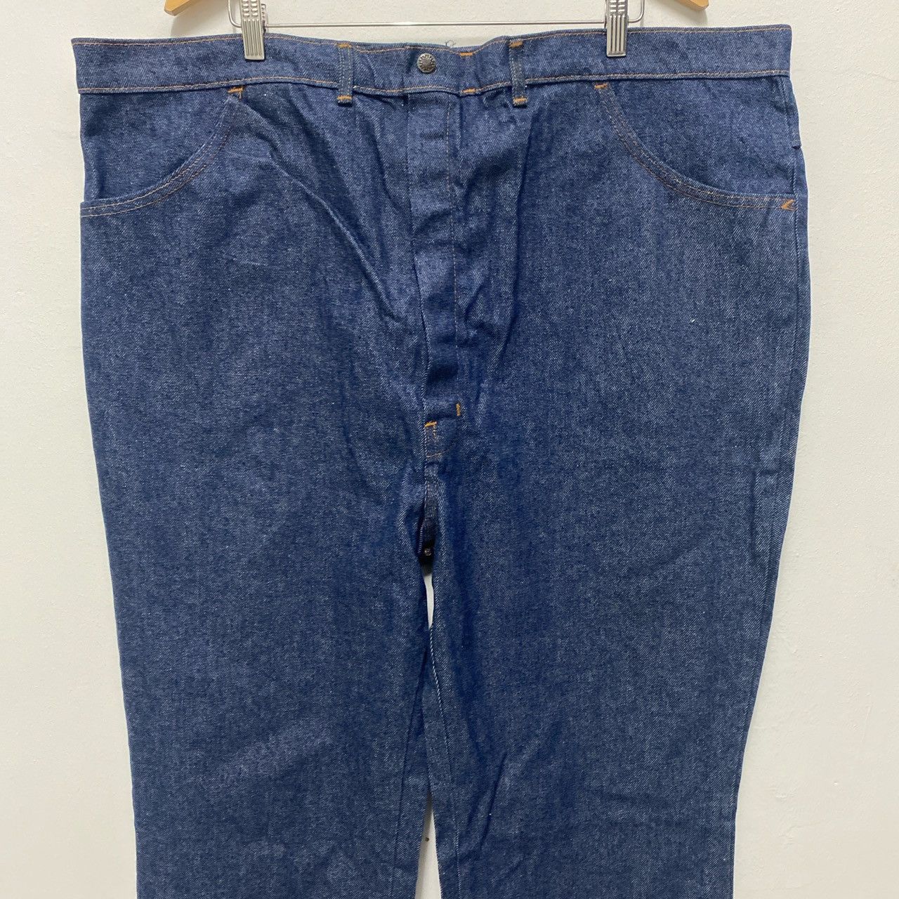 River City Deadstock Blue Denim Jeans Big Size 48