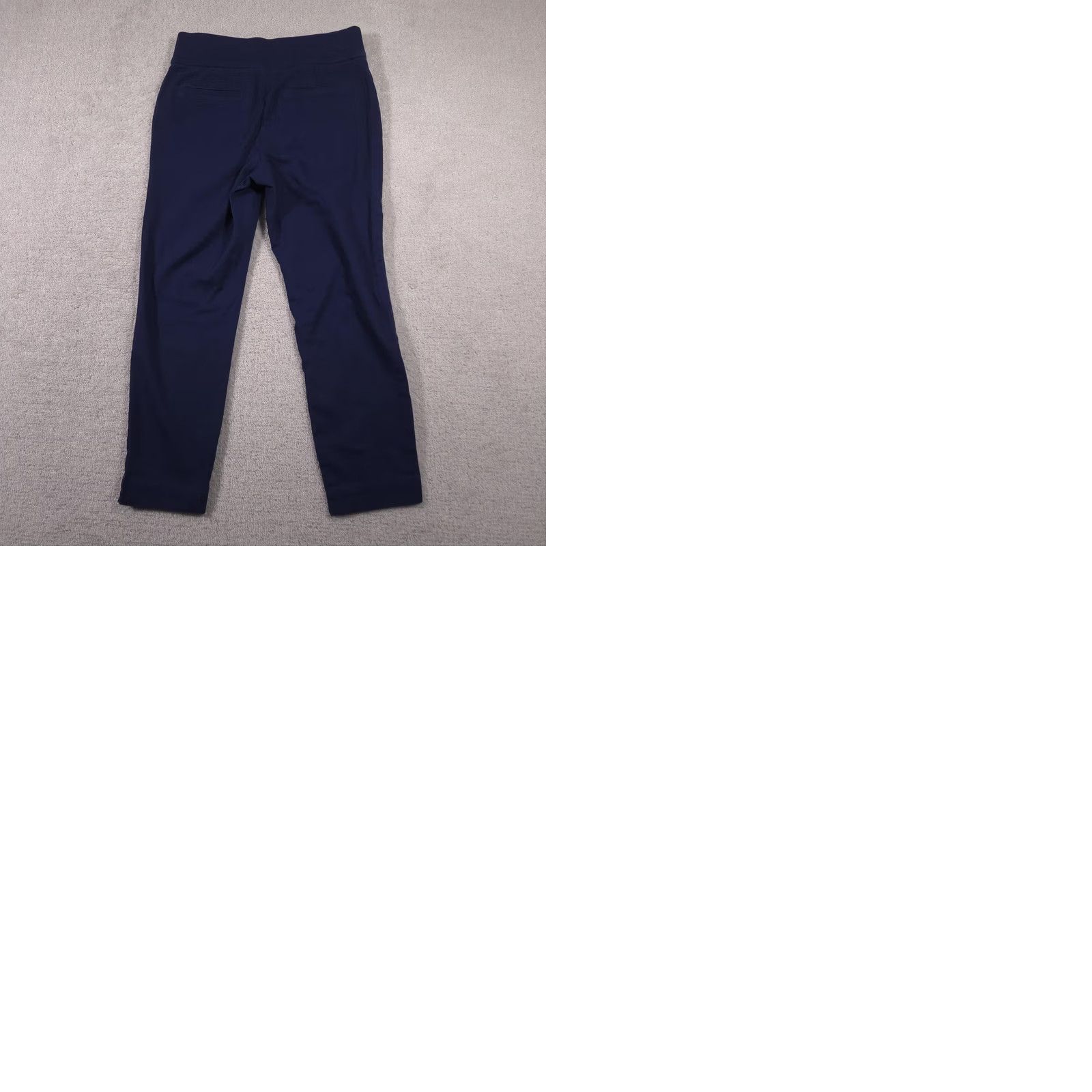 Vintage St. Johns Bay Pants Womens 8 Navy Ankle Pull On Stretch Chino Casual Pants Women's Navy Blue Ankle 8 Size 30" / US 8 / IT 44 - 9 Thumbnail