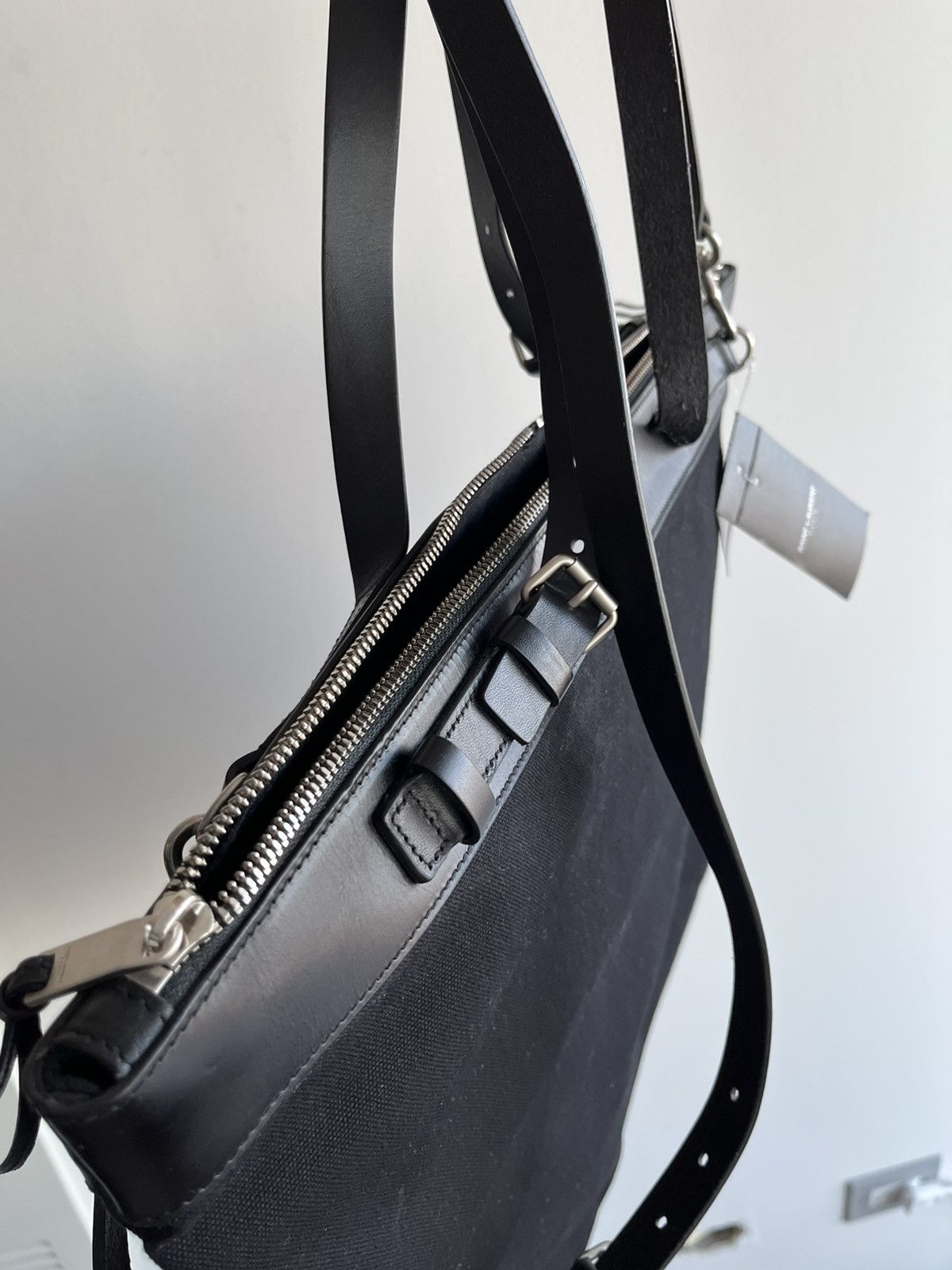 Saint Laurent Paris Rare Saint Laurent $2K Super Runway ID Convertible Bag XL Size ONE SIZE - 23 Thumbnail