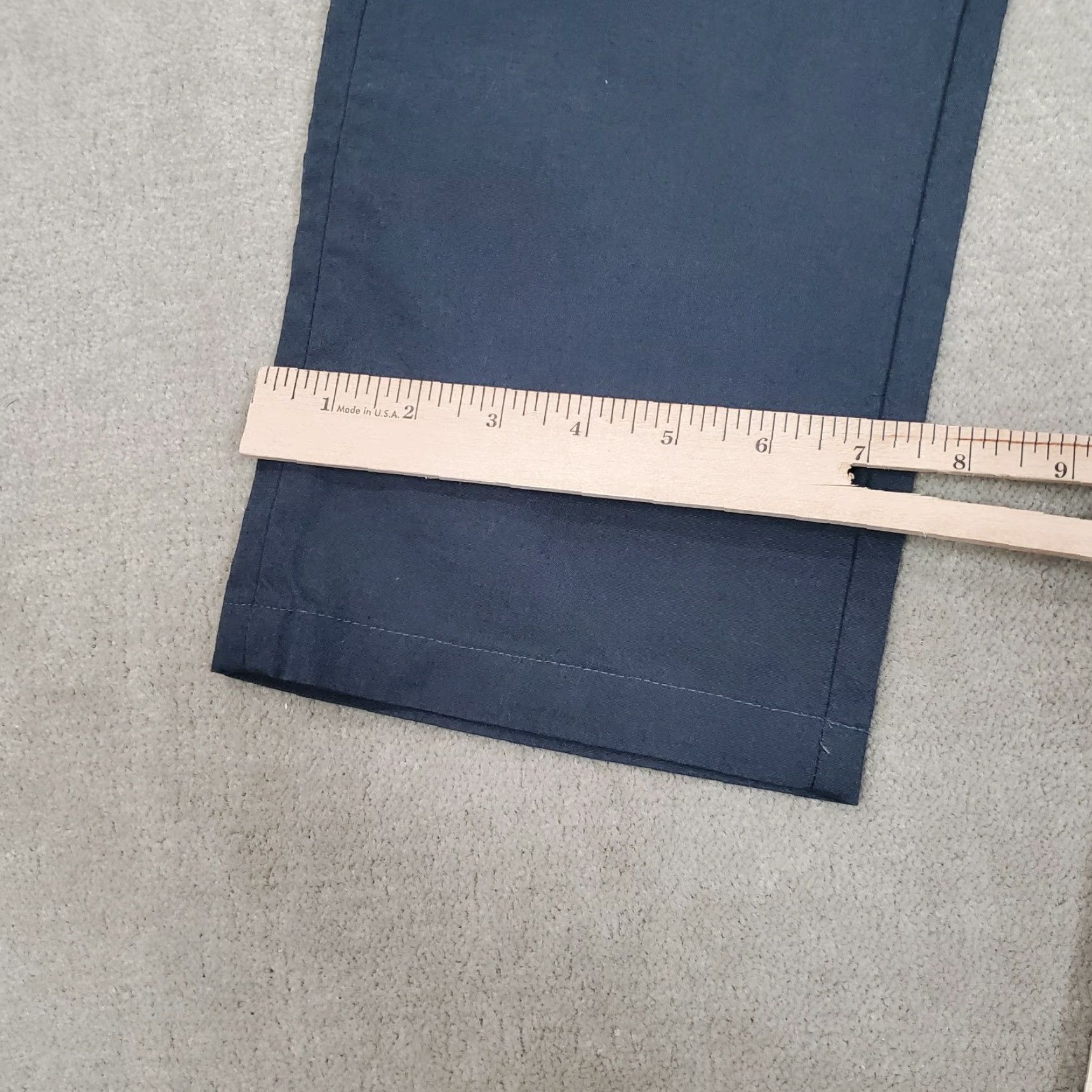 Vintage Hill City Pants Mens 33x30 Gray Lightweight Everyday Chinos Flat Front Casual Size US 33 - 6 Thumbnail