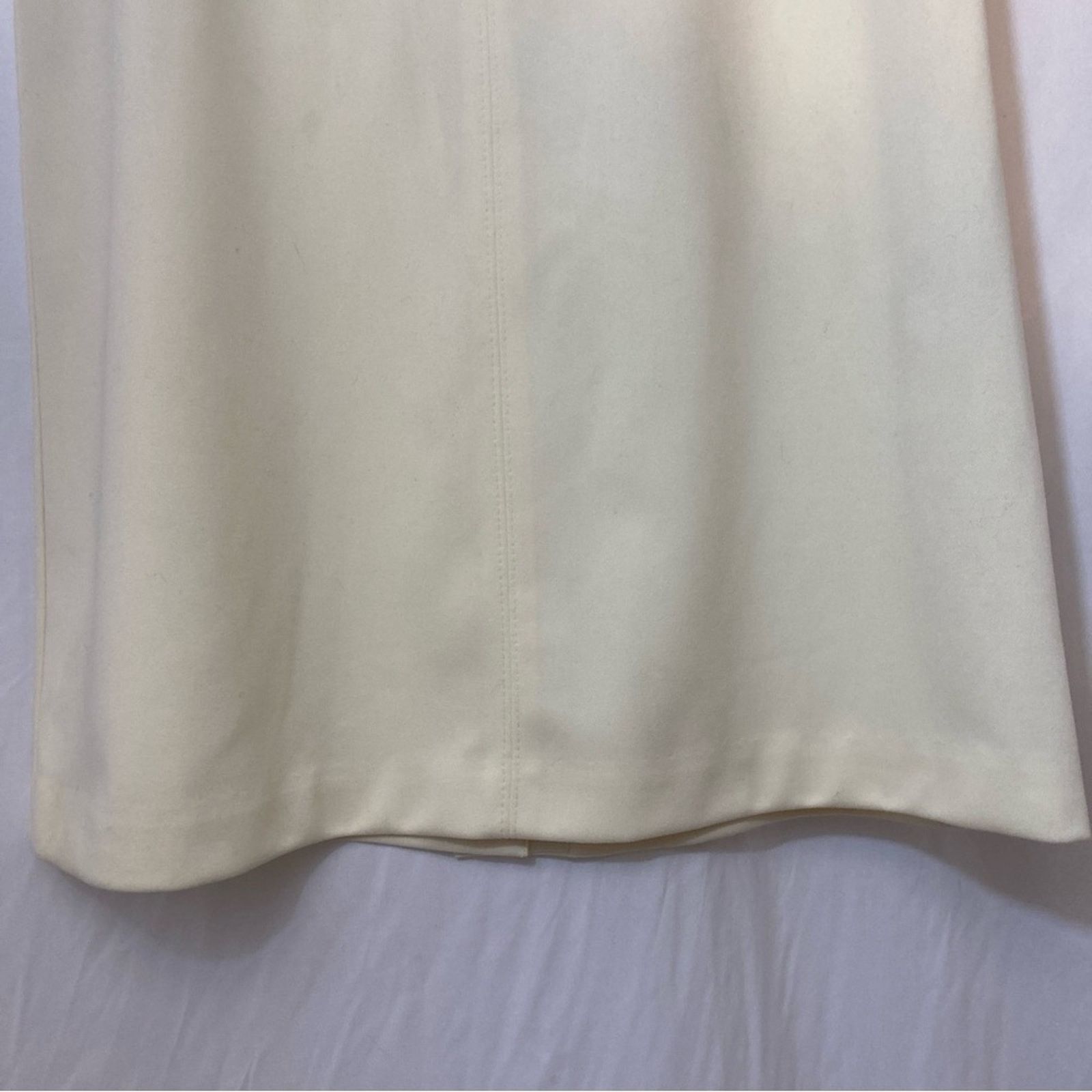Other NWT Vintage Country Suburbans Ivory A-Line Back Slit Skirt Size 36" / US 14 / IT 50 - 8 Thumbnail