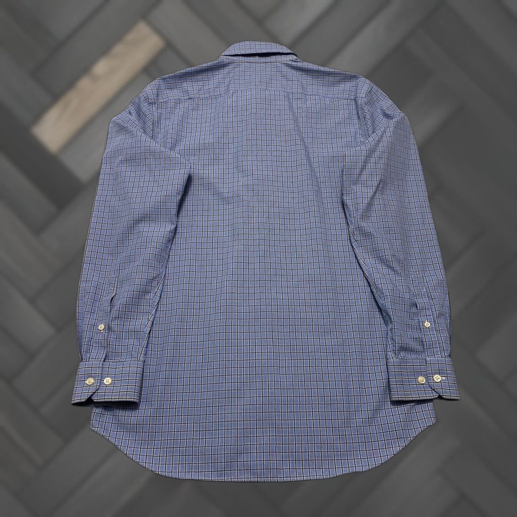 Banana Republic Banana Republic Shirt Dress Shirt Men L Blue Check Button-Down Slim Fit Casual, Business Size US L / EU 52-54 / 3 - 1 Thumbnail
