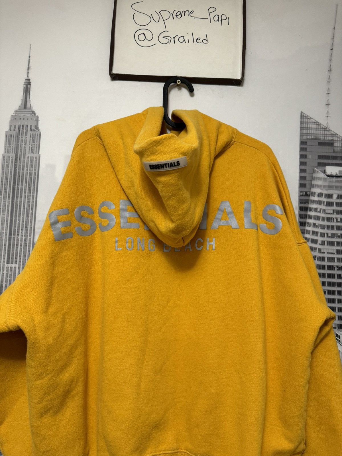 Fear of God 🔥Fear of God Essentials LONG BEACH Hoodie Yellow SZ Medium Size US M / EU 48-50 / 2 - 4 Thumbnail