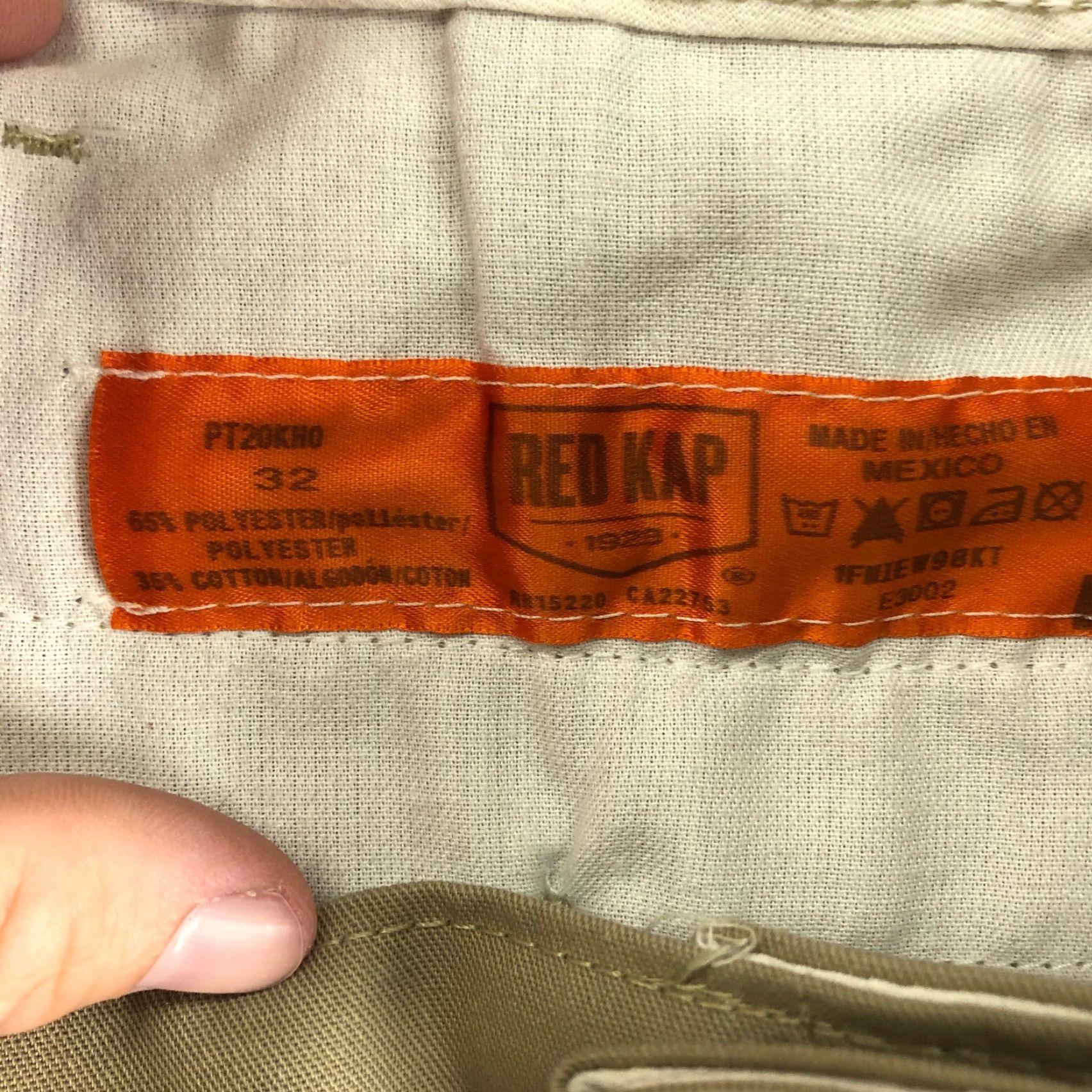 Red Kap Red Kap Pants Mens 32x32 Khaki Work Mid Rise Straight Leg Size US 32 / EU 48 - 8 Thumbnail