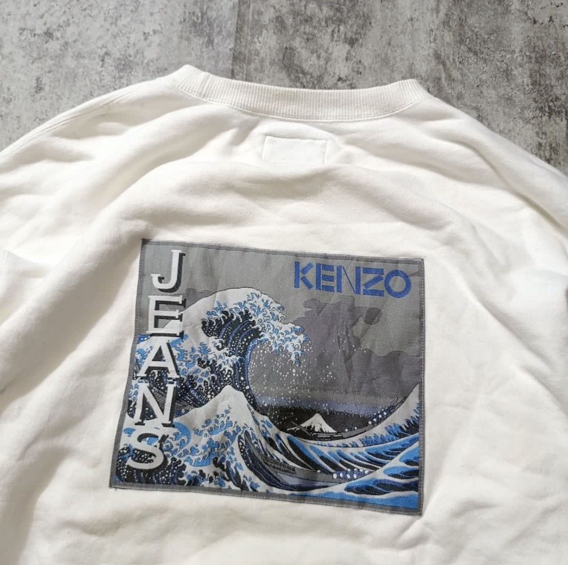 Japanese Brand × Kenzo Kenzo Jeans Japanese Wave Sweatshirt Size US L / EU 52-54 / 3 - 2 Thumbnail
