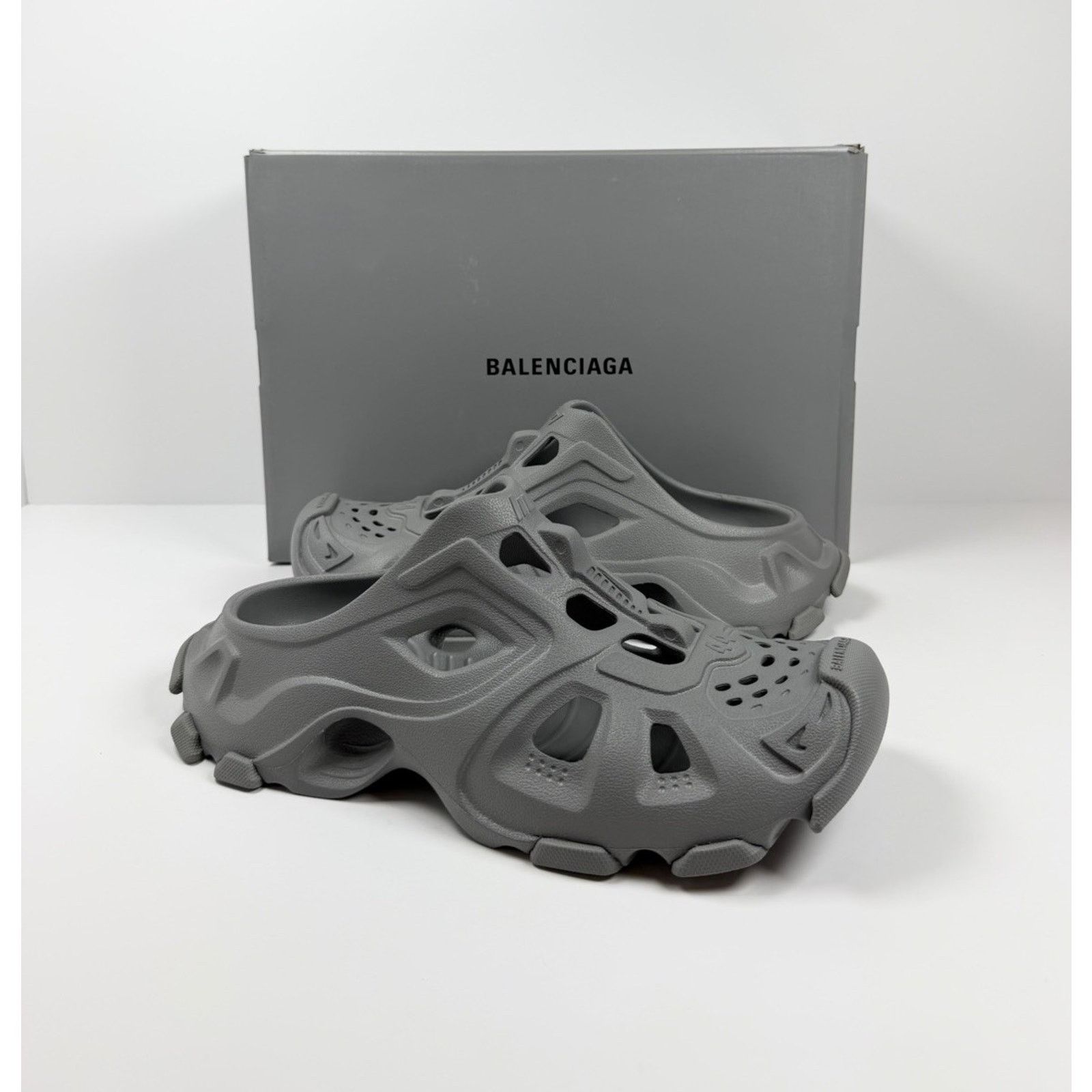 Balenciaga Size 44EU/11US - Balenciaga HD Mule Slip On Gray NEW! Size US 11 / EU 44 - 2 Thumbnail