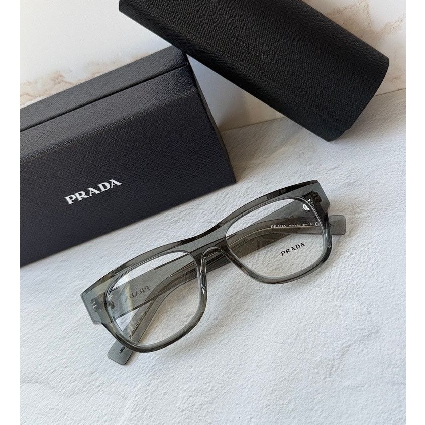 Prada NEW Prada PR D08U Transparent Green Unisex Eyeglasses Frames Size ONE SIZE - 1 Thumbnail