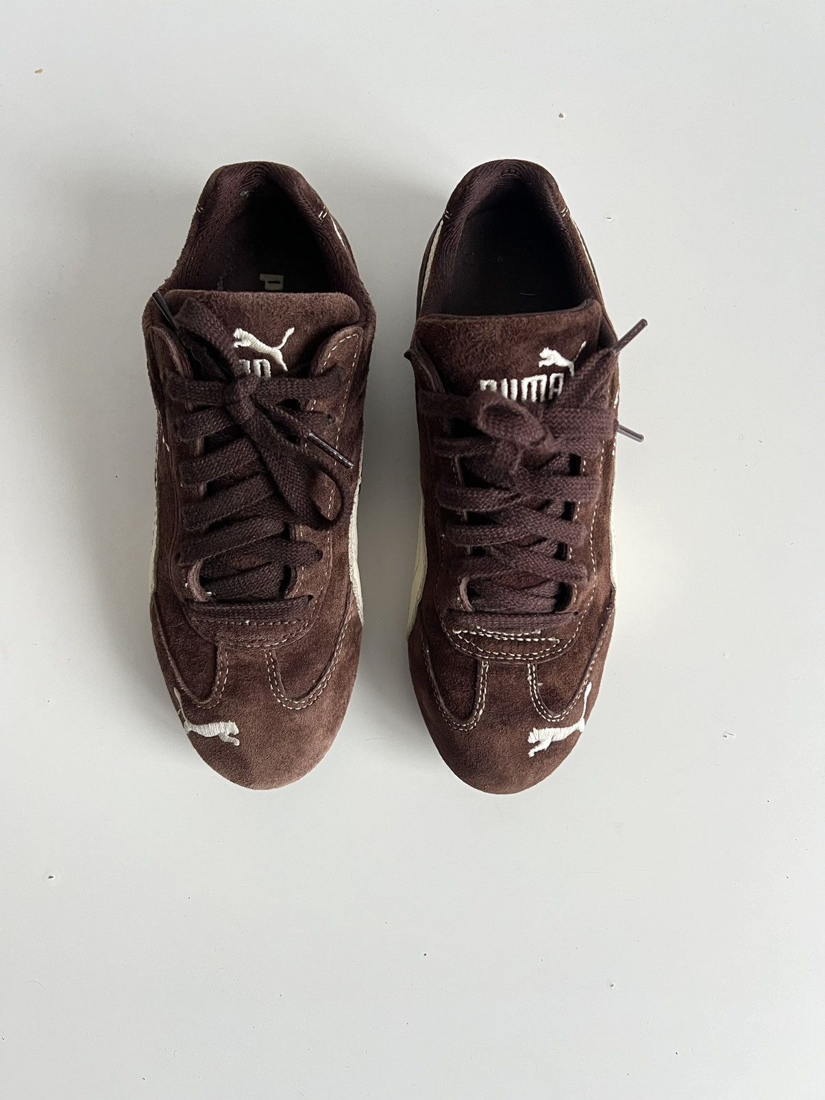 Puma Vintage Puma Speedcat Brown Suede Sneakers Size US 7 / IT 37 - 3 Thumbnail
