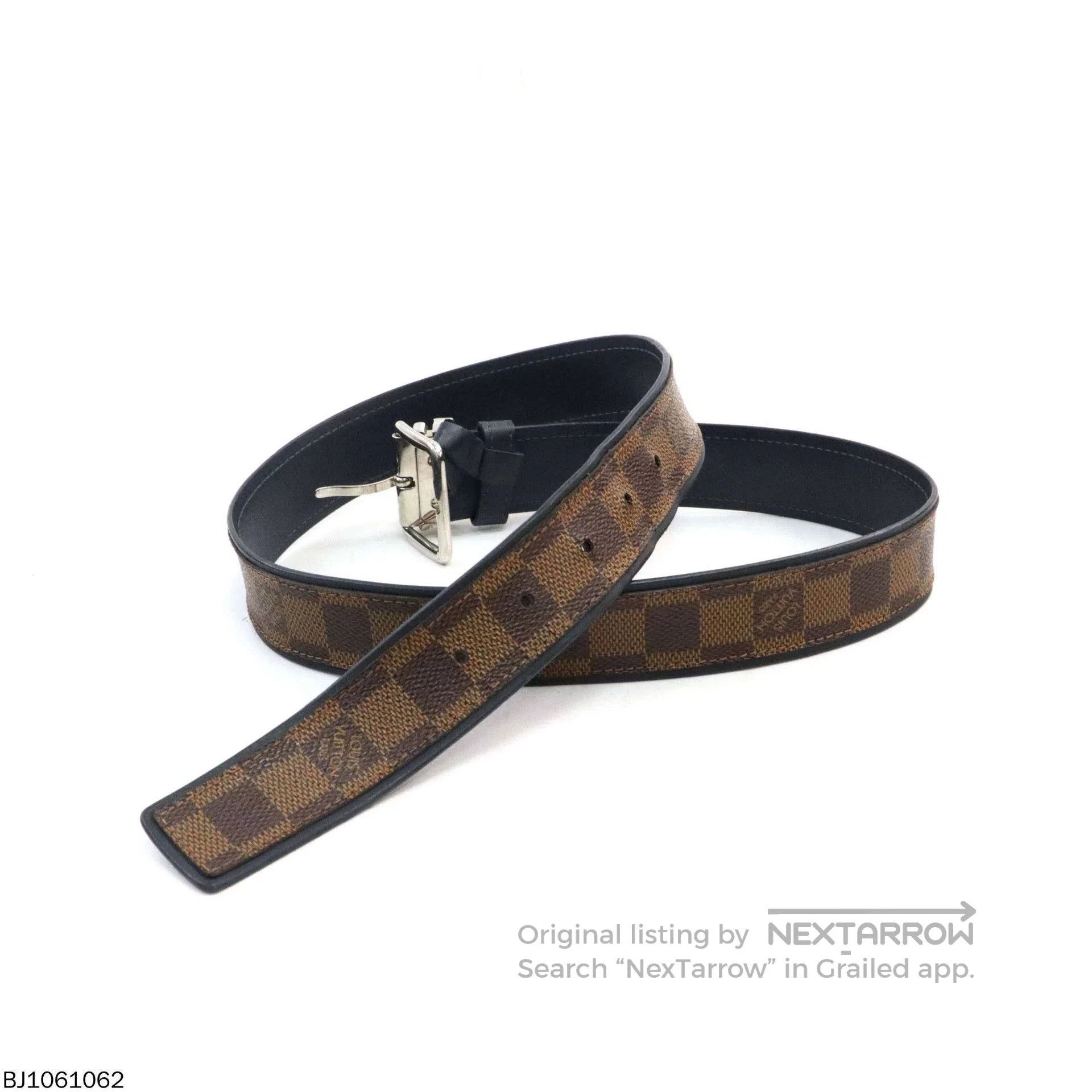 Louis Vuitton louis vuitton checkered buckle belt size 85 Size ONE SIZE - 2 Thumbnail