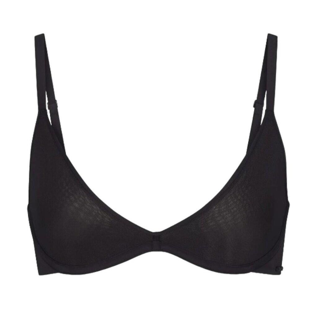 Designer SKB1693 Skims NWT Weightless Scoop Bra Onyx 42C Size ONE SIZE - 1 Thumbnail