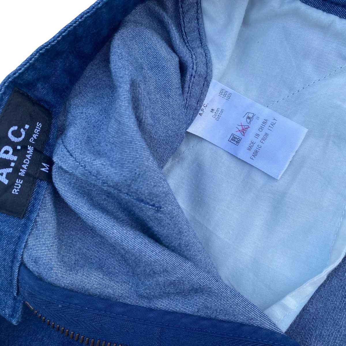 A.P.C. × Designer × Vintage Auth Vintage APC Rue Madame Paris Denim Jeans Skirt Size 25" / US 0 / IT 36 - 7 Thumbnail