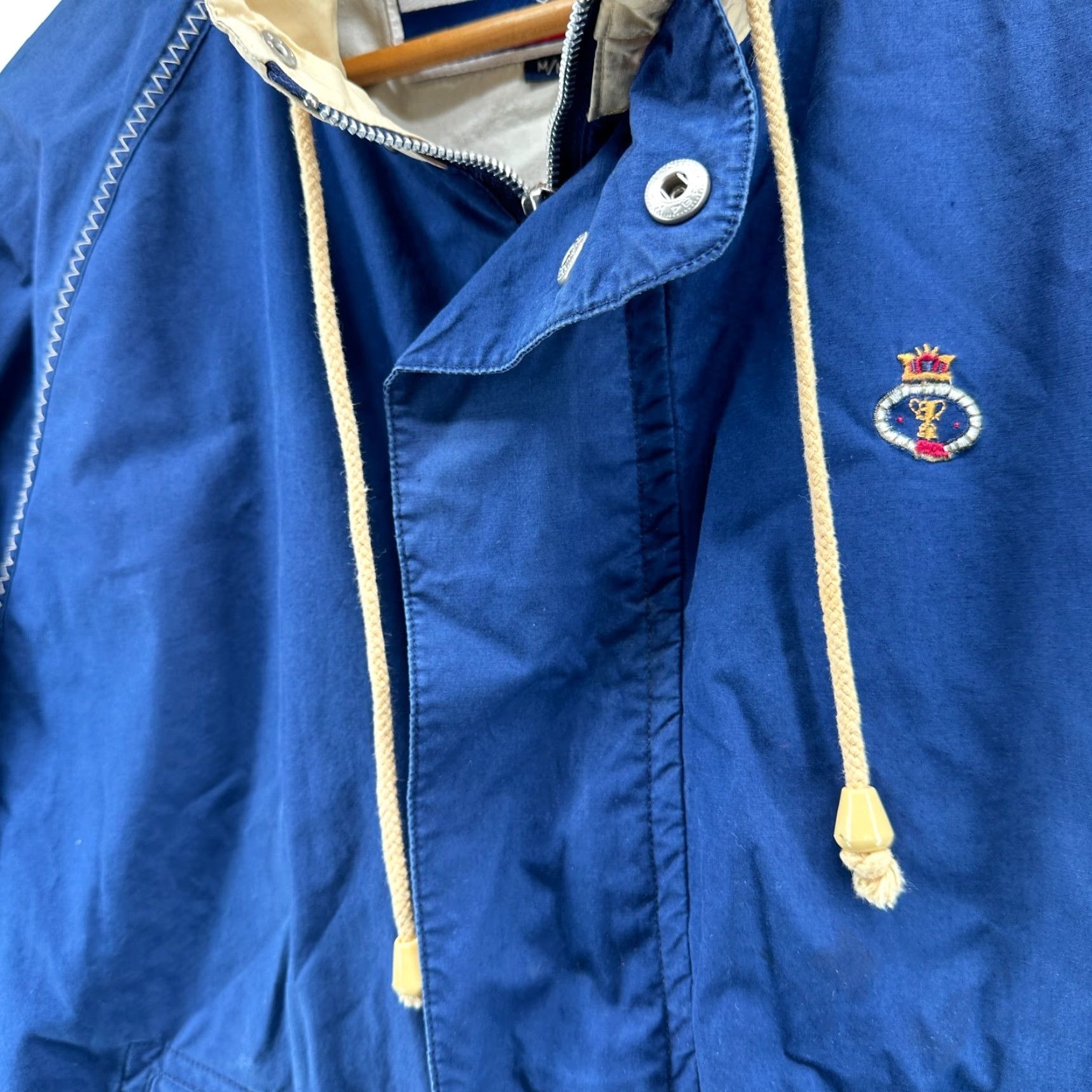 Vintage Regatta Sport Windbreaker Jacket Blue Men's M Full Zip Long Sleeve Pockets, Casual, Travel, Winter, Cotton, Regular Fit Size US M / EU 48-50 / 2 - 4 Thumbnail