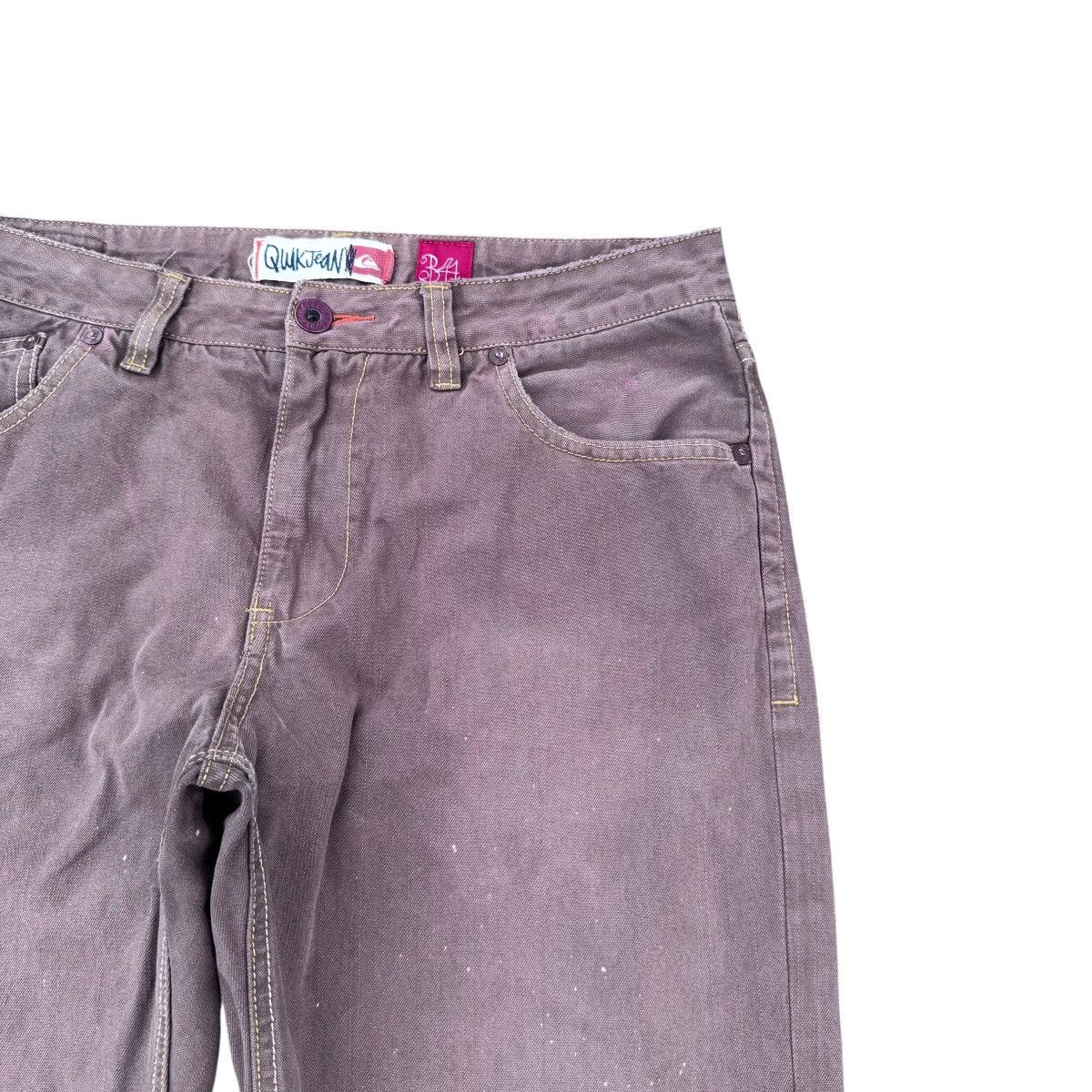 Quiksilver Vintage 90s Quiksilver Distressed Denim Jeans Brown Size US 34 / EU 50 - 7 Thumbnail