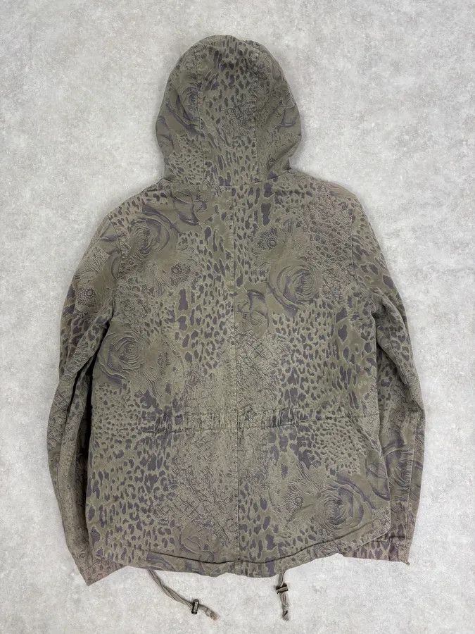 Vintage 2000s Massimo Rebecchi Khaki Animal Kingdom Long Coat Size M / US 6-8 / IT 42-44 - 6 Thumbnail