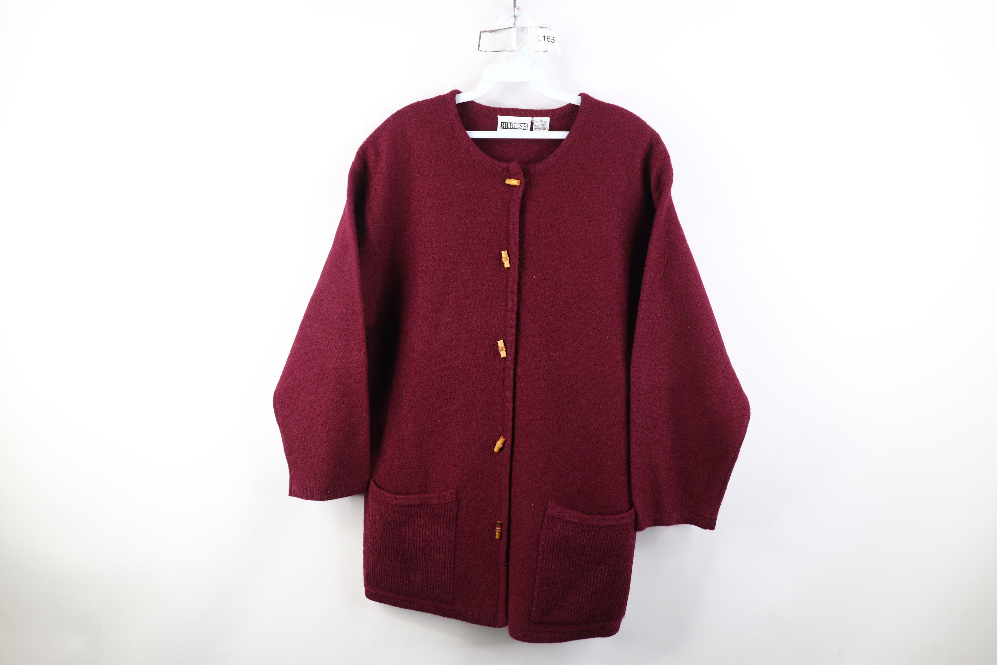 Vintage Vintage 90s Streetwear Wool Toggle Button Cardigan Sweater Size M / US 6-8 / IT 42-44 - 1 Thumbnail