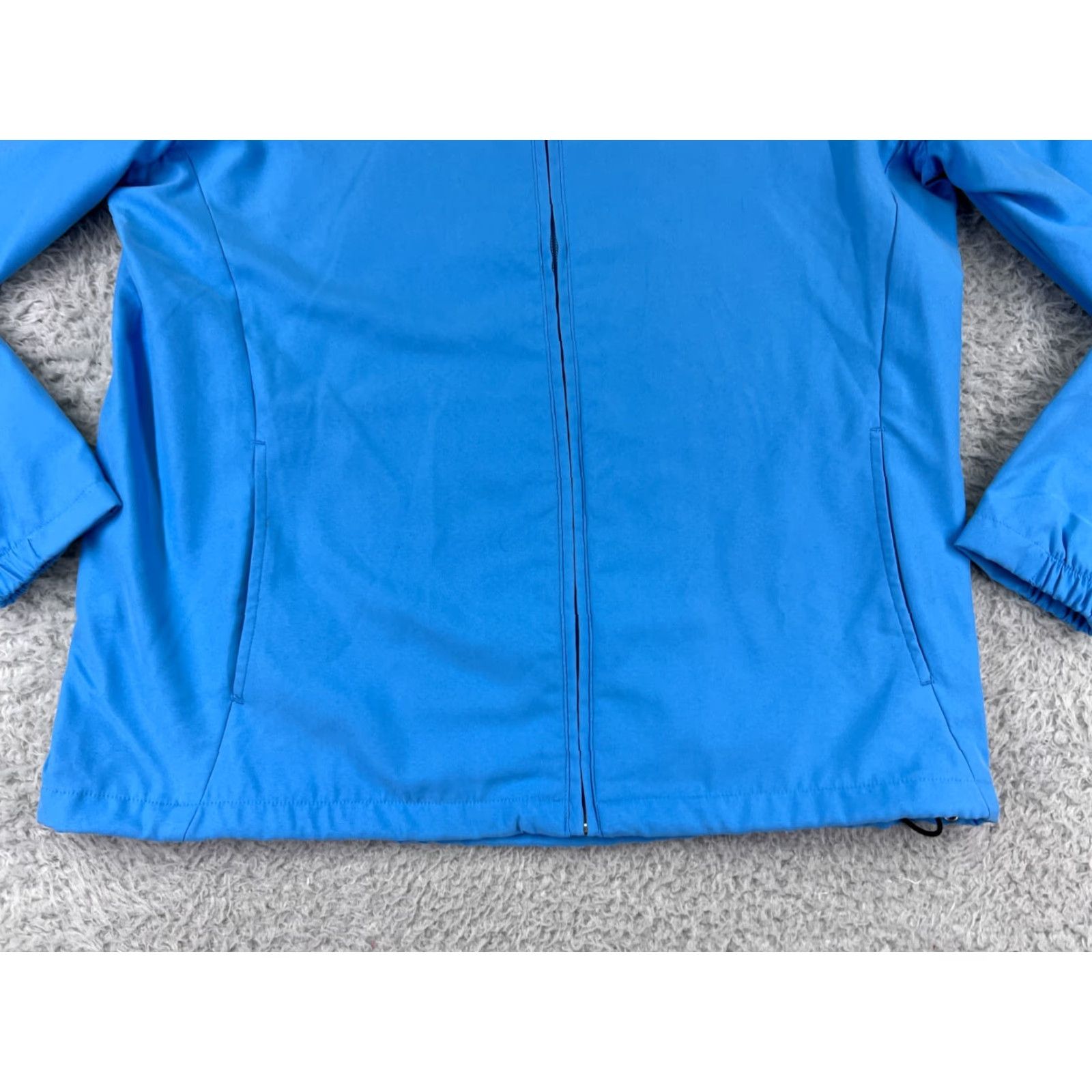 Vintage Ashworth Jacket Womens M Blue Full Zip Poly Mock Neck Golf Athletic Sports Wind Shirt Size M / US 6-8 / IT 42-44 - 6 Thumbnail