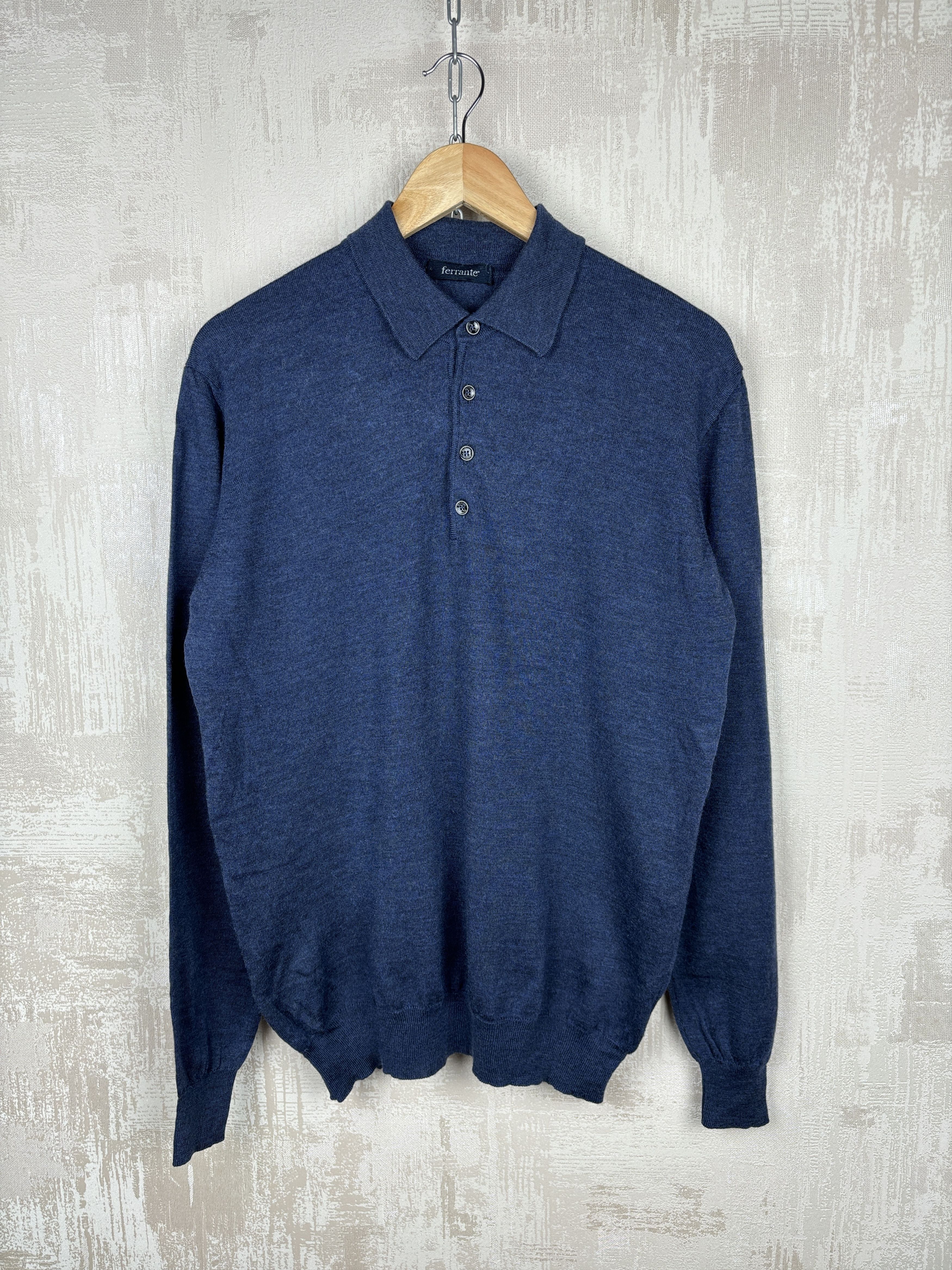 Other Ferrante Merino Wool Polo Collar Sweater Size 54 (XL) Size US XL / EU 56 / 4 - 4 Thumbnail