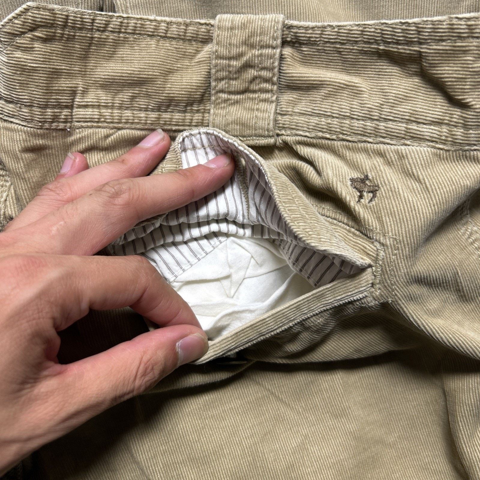 Abercrombie & Fitch Corduroy Beyond Baggy Pants 8 33x31 Wide Leg Hamilton Baggie Size 30" / US 8 / IT 44 - 14 Thumbnail