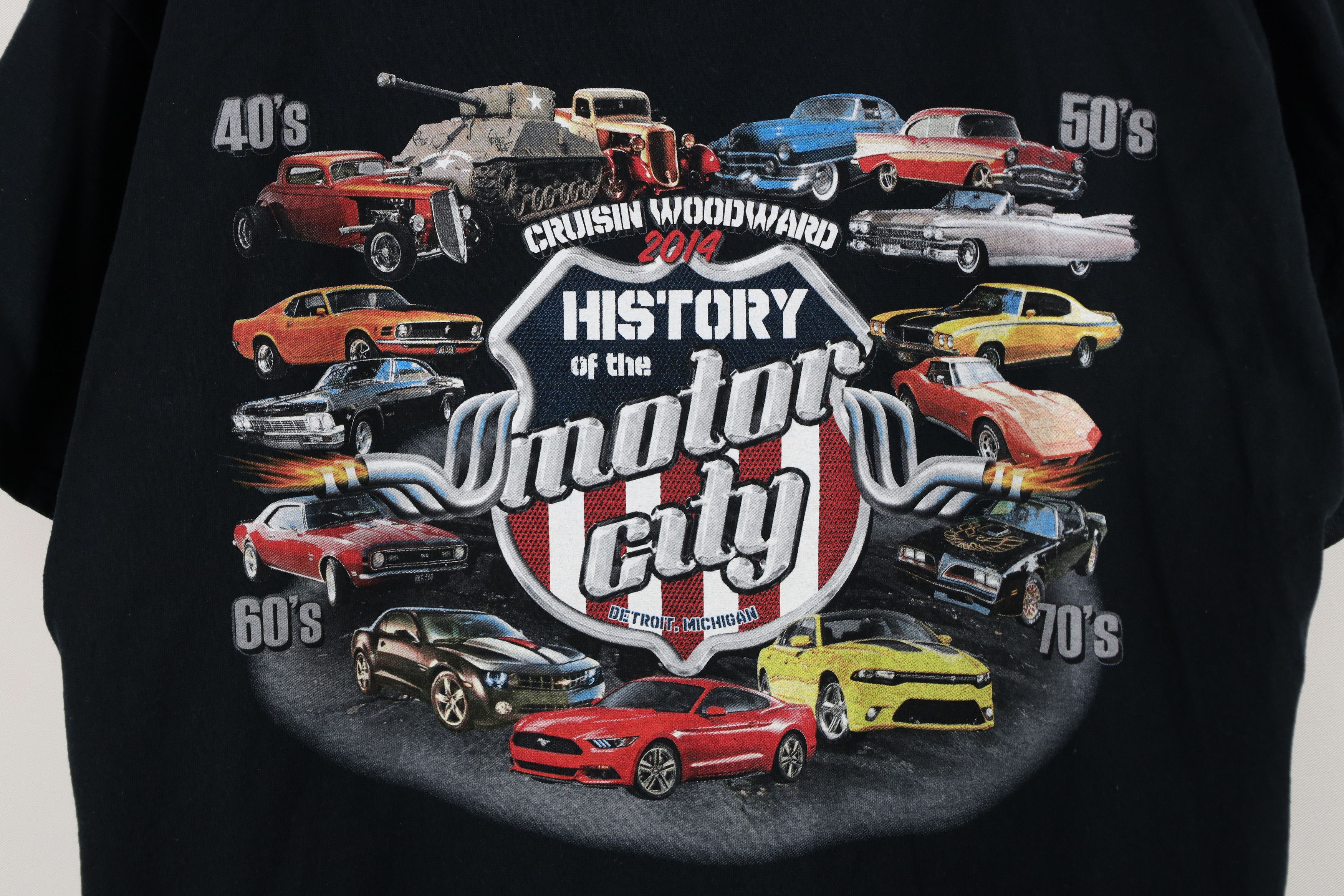 Vintage Vintage Y2K Cruising Woodward Detroit Michigan Cars T-Shirt Size US XL / EU 56 / 4 - 4 Thumbnail