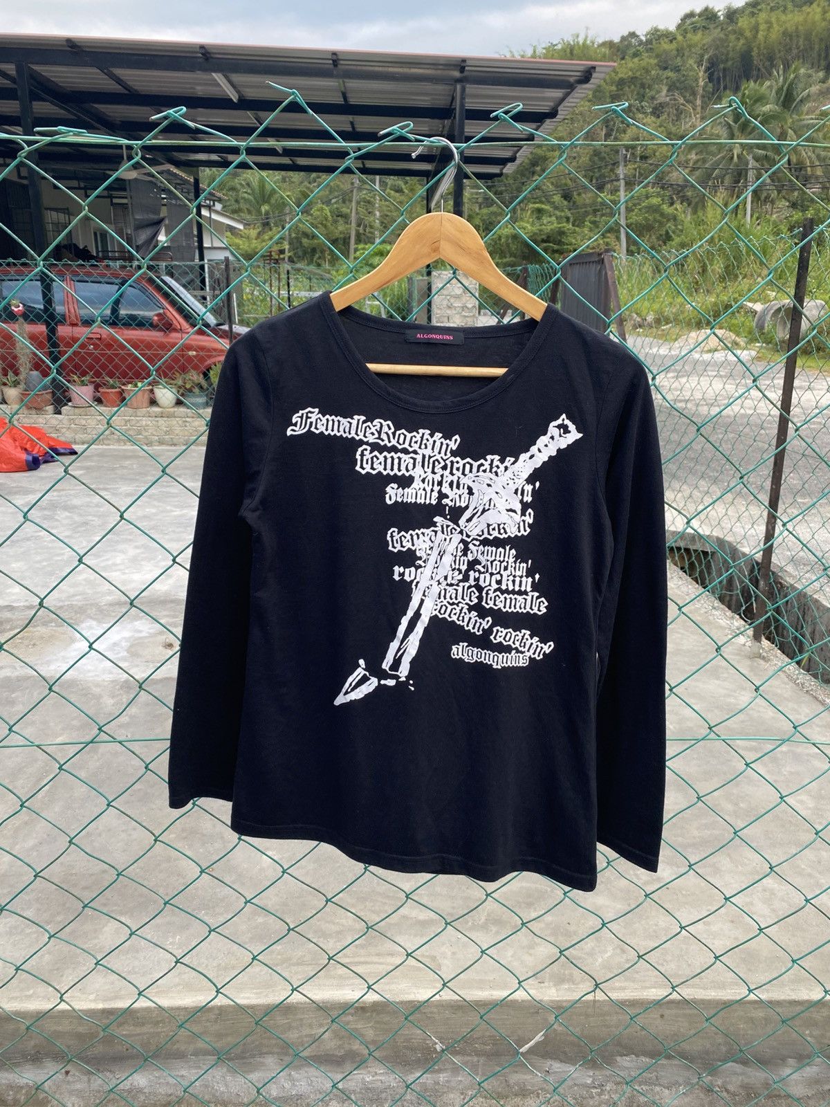 Japanese Brand Vintage Algonquins long sleeve punk tees Size S / US 4 / IT 40 - 1 Thumbnail