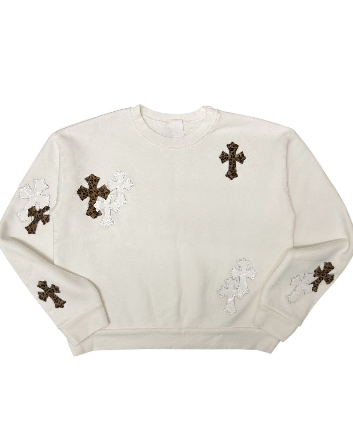 Chrome Hearts Chrome Hearts Leopard & White Patent Leather Patch Sweater Size US XS / EU 42 / 0 - 1 Thumbnail