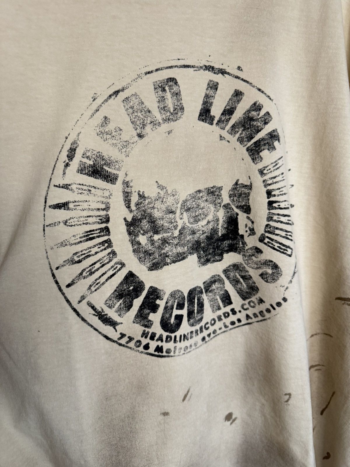 Gallery Dept. Gallery Dept logo head line records distressed t shiet XL Size US XL / EU 56 / 4 - 9 Thumbnail