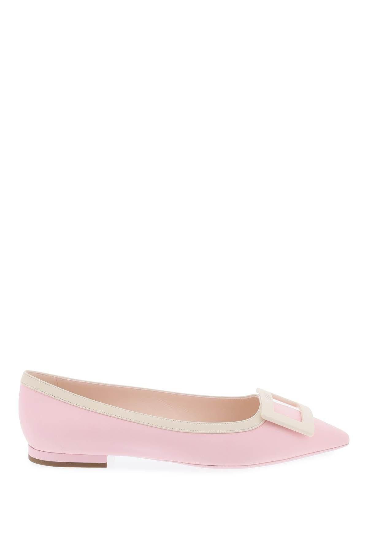 image of Roger Vivier Gommettine Ballet Flats Size Eu 40 For Women in Pink