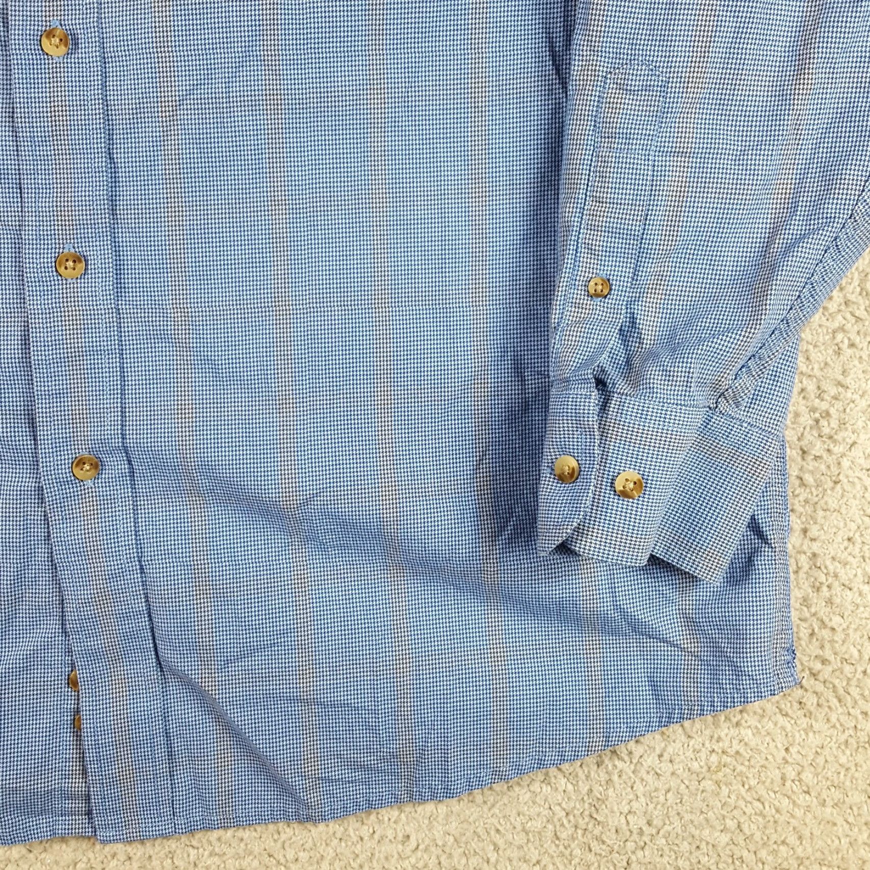 Wrangler VINTAGE Wrangler George Strait Western Striped Button-Down Shirt Adult L Blue Cotton 90s Western Mens Size US L / EU 52-54 / 3 - 4 Thumbnail