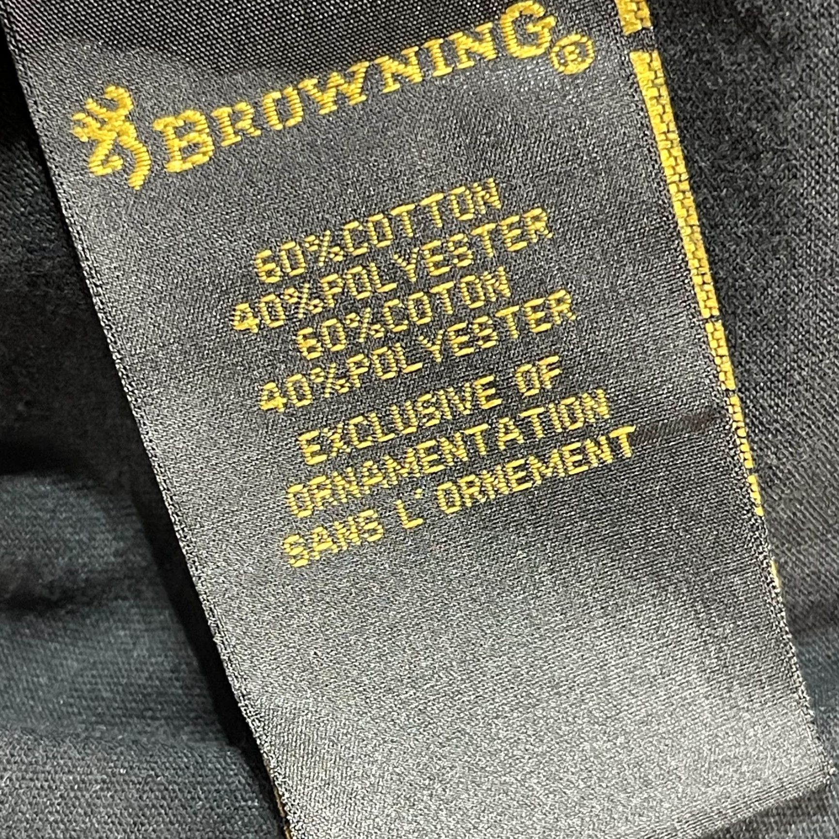 Vintage Browning Shirt Mens Large Gray Hooded Long Sleeve Raglan Buckmark Flag Graphic Size US L / EU 52-54 / 3 - 7 Thumbnail