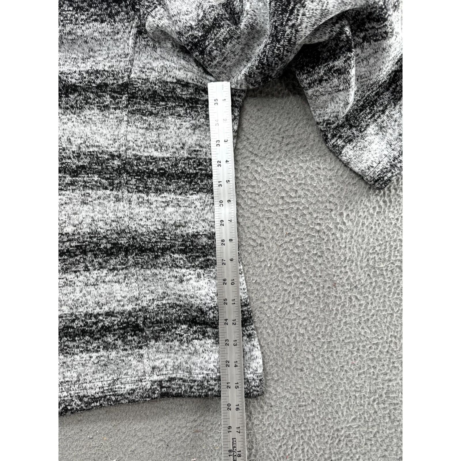 Lands' End Lands' End 1/4 Zip Fleece Jacket Black White Striped Plus 2X Women's Po Size XXL / US 16-18 / IT 52-54 - 6 Thumbnail