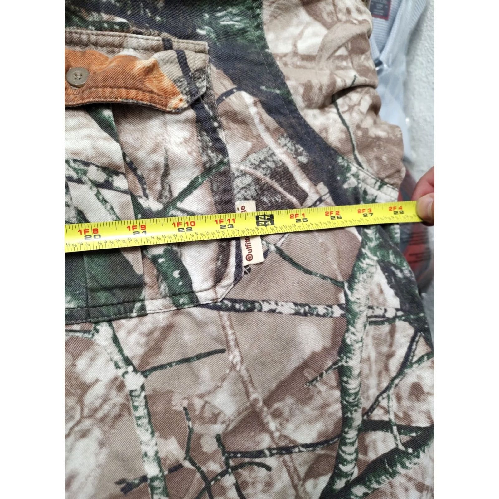 Vintage Outfitters Ridge Button-Up Shirt Mens 2XL Brown Camouflage Twill Cotton Long Sleeve Button-Down Pocketed Shirt Size US XXL / EU 58 / 5 - 6 Thumbnail