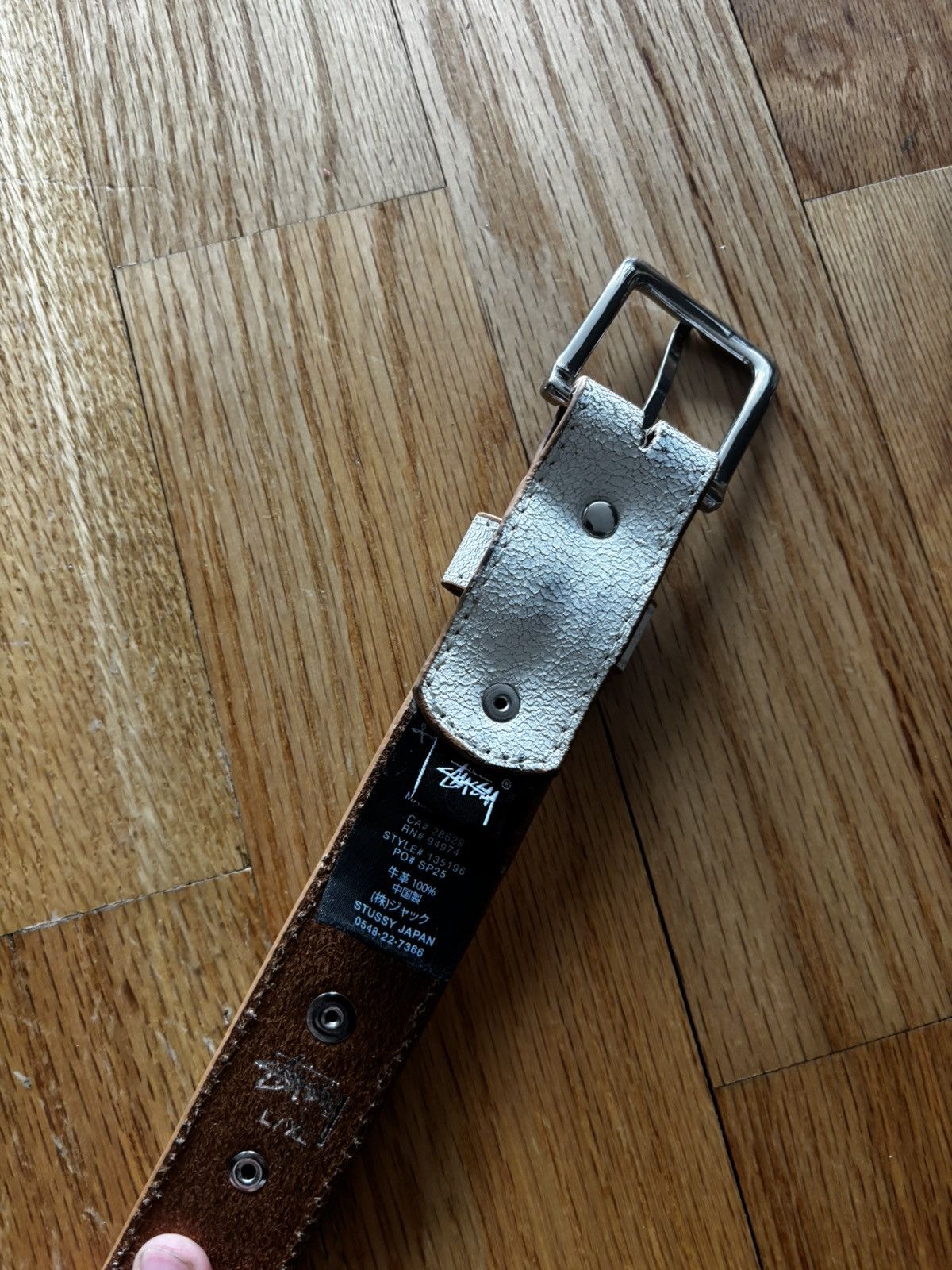Stussy Stussy SS25 Rodeo Belt Bone Crackle Size L/XL | Grailed