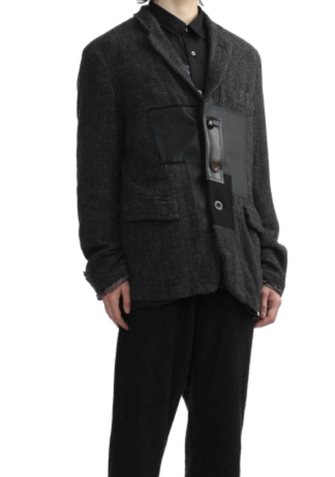 Comme des Garcons × Junya Watanabe comme des garçons Junya patchwork Blazar runway Size 48R - 1 Thumbnail