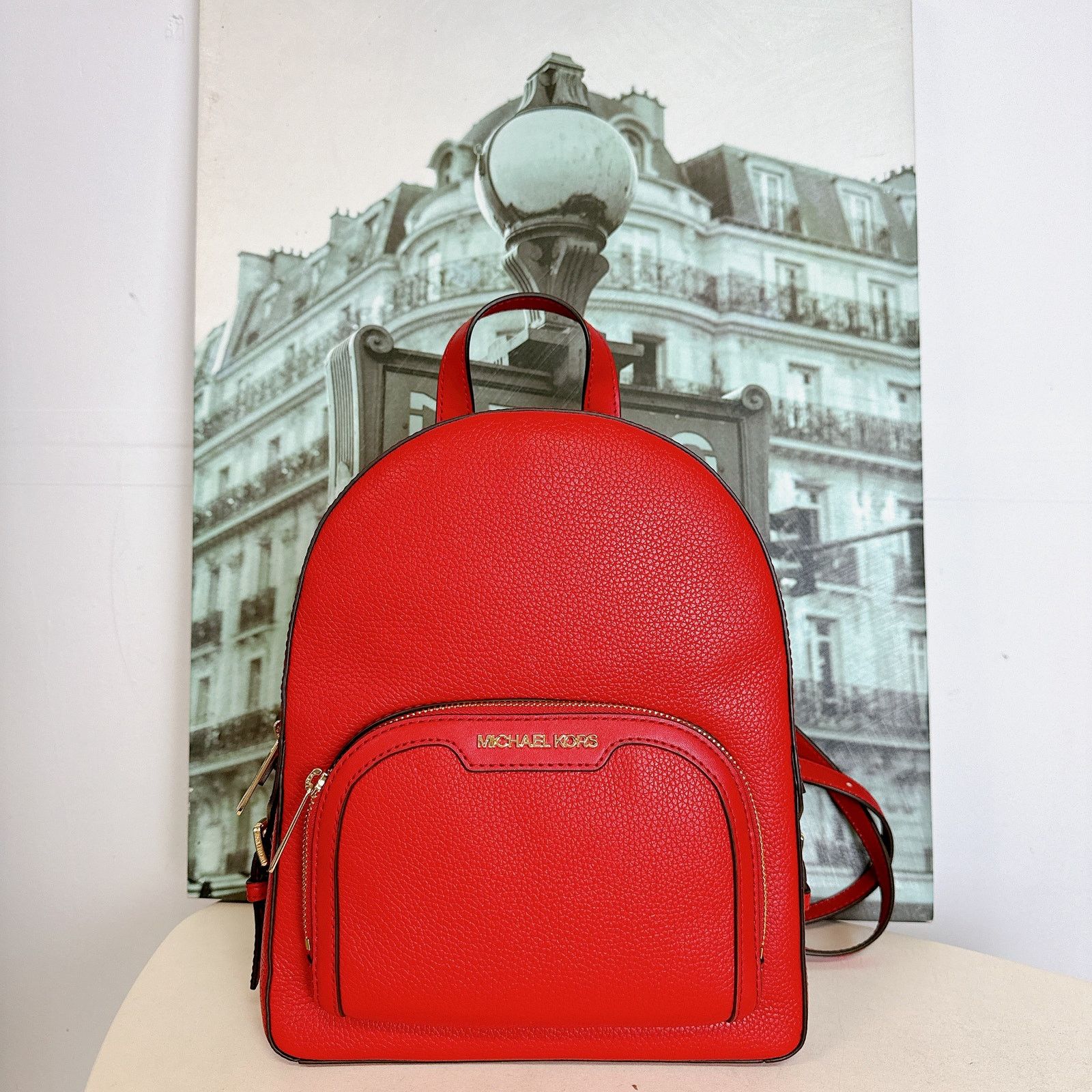 Michael Kors Michael Kors 35S2G8TB2L Jaycee Medium Pebbled Leather Backpa Size ONE SIZE - 2 Thumbnail