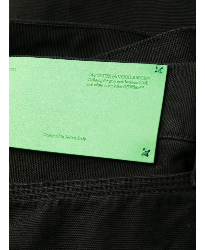 Off-White o1gr1nt1124 Wave Off Canvas Cargo Pant in Black Size US 36 / EU 52 - 5 Thumbnail