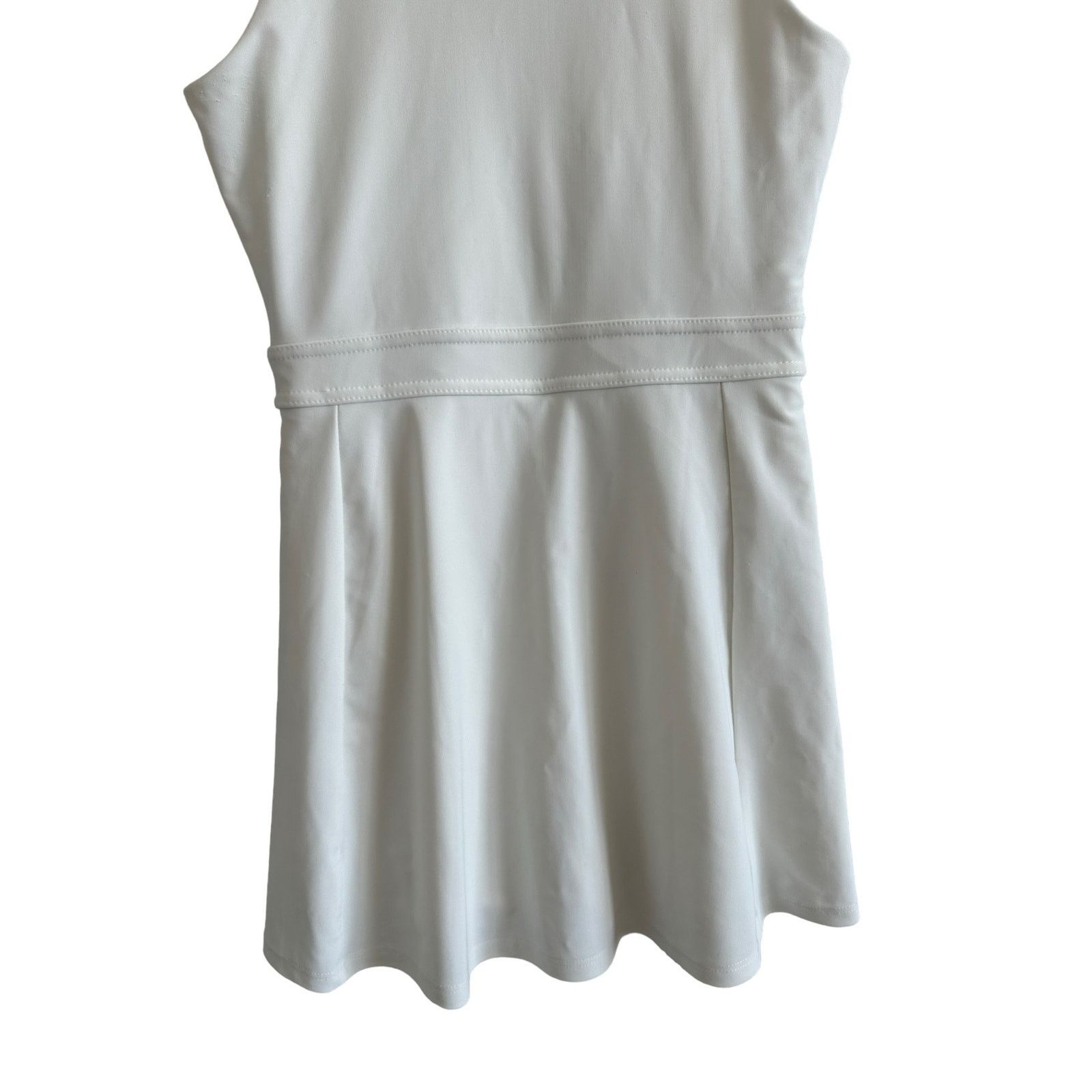 Other Sadie & Sage XSmall Elite White Sleeveless Scoop Neck Dress Size XS / US 0-2 / IT 36-38 - 8 Thumbnail