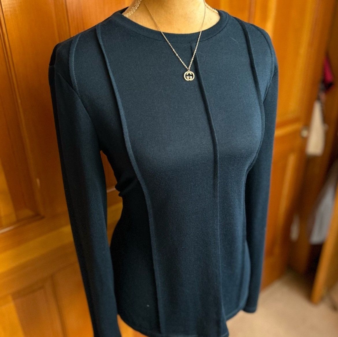 Designer × Other NWT, Lavishly Paris Women’s Teal Crewneck Size M / US 6-8 / IT 42-44 - 6 Thumbnail