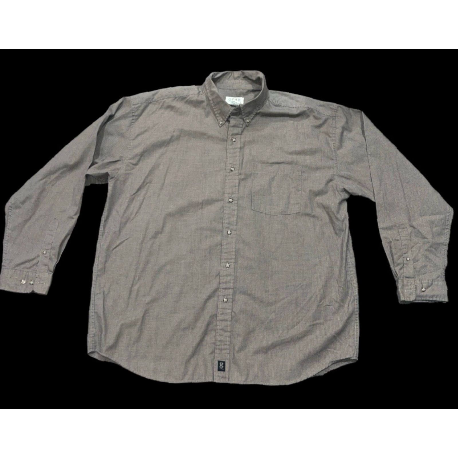 Vintage Gear For Sports Men's Shirt XXL Long Sleeve Button-Up Tan Brown Check Shirt Size US XXL / EU 58 / 5 - 2 Thumbnail
