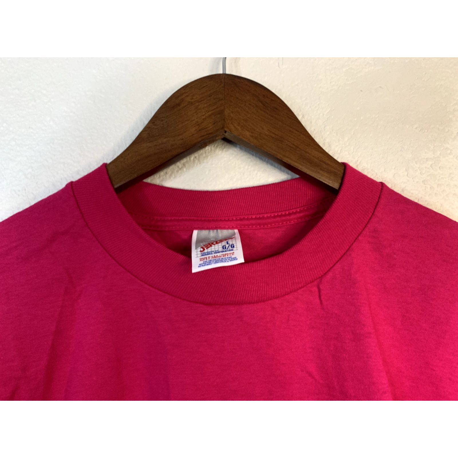 Jerzees Vintage Oregon Shirt Test Print Pink Tee T-Shirt 90s VTG L Size US L / EU 52-54 / 3 - 5 Thumbnail