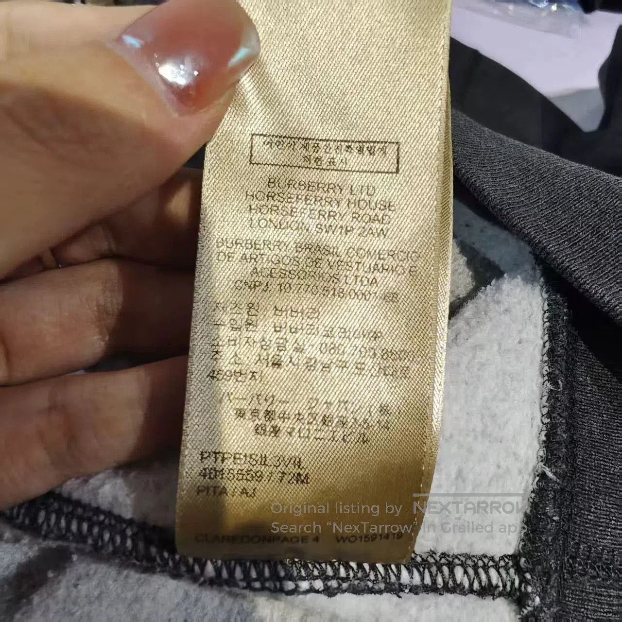 Burberry burberry dark gray embroidered hoodie jacket. Size US XL / EU 56 / 4 - 9 Thumbnail