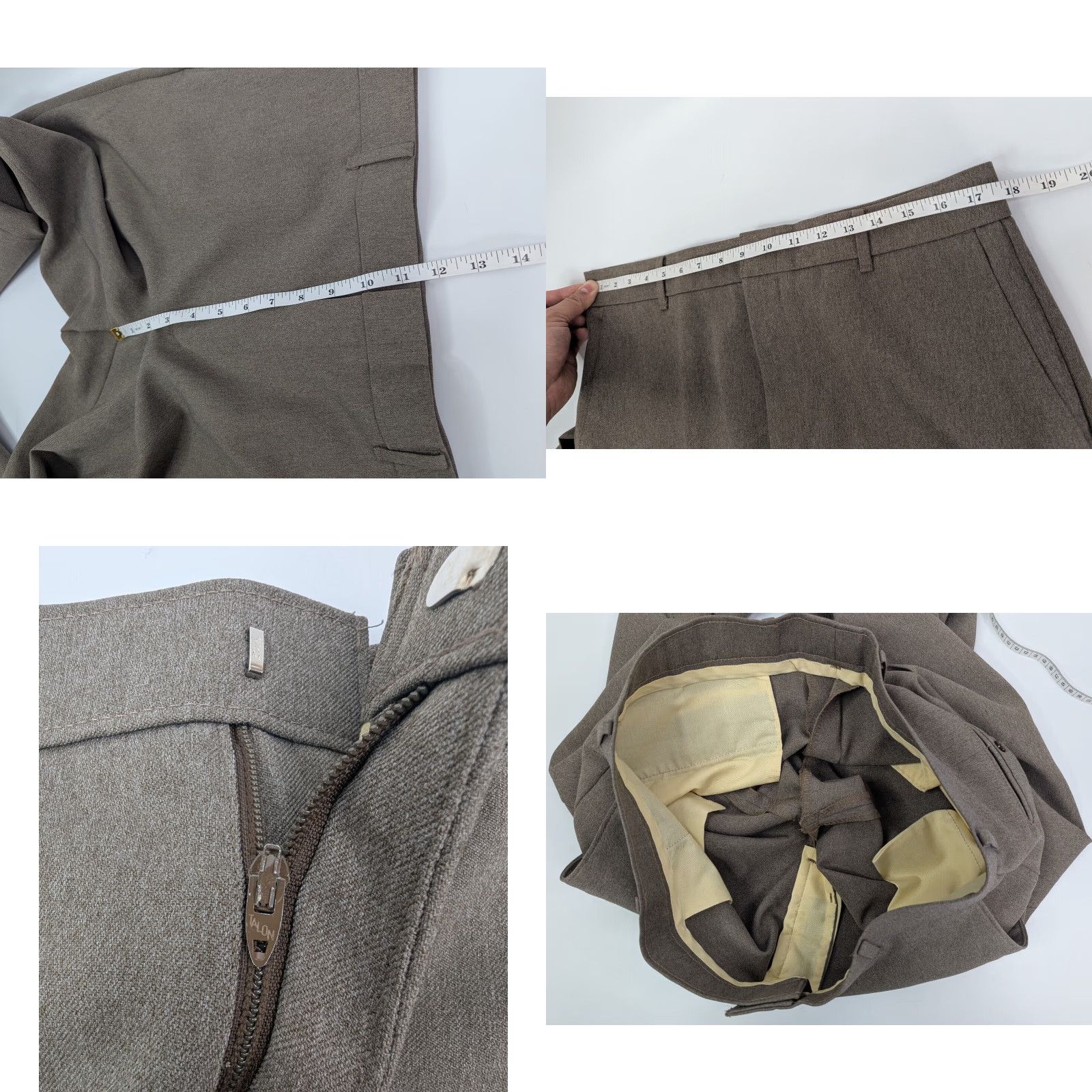 Levi's VINTAGE Levi's Action Slacks Pants Men 35x31 Brown Zipper 5-Pocket Design Dress Business Casual Workwear Slacks Mens Levi's Size US 35 - 8 Thumbnail
