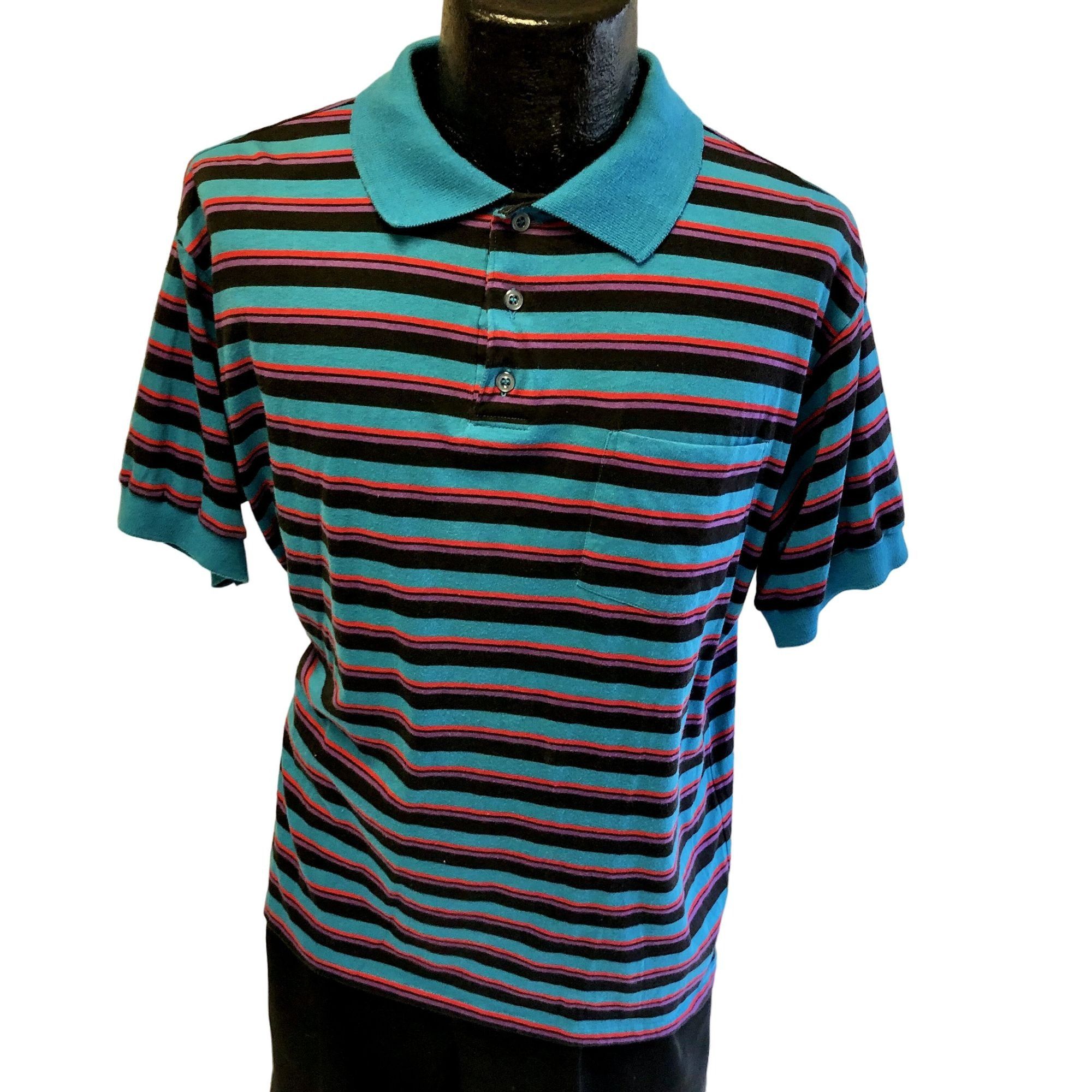 Other Vtg Derby Sport Blue Red STRIPE Surfer Pocket POLO Size US XL / EU 56 / 4 - 1 Thumbnail
