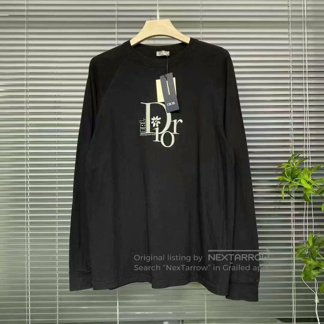 dior erl long sleeve embroidered shirt.