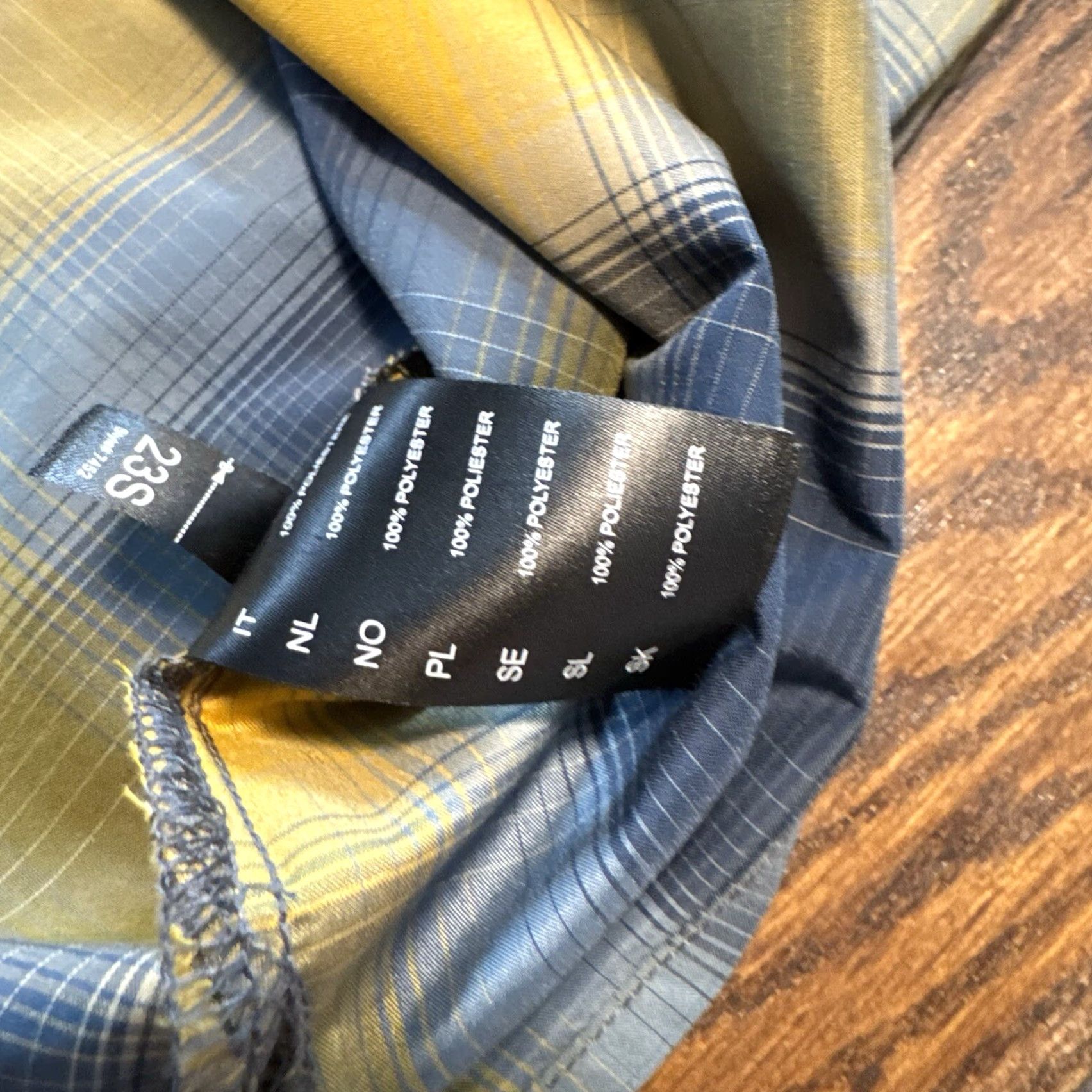 Vintage Kuhl Mens Short Sleeve Button Up Shirt Medium Blue Yellow Plaid Metal Buttons Shirt Shirt Mens Size US M / EU 48-50 / 2 - 7 Thumbnail