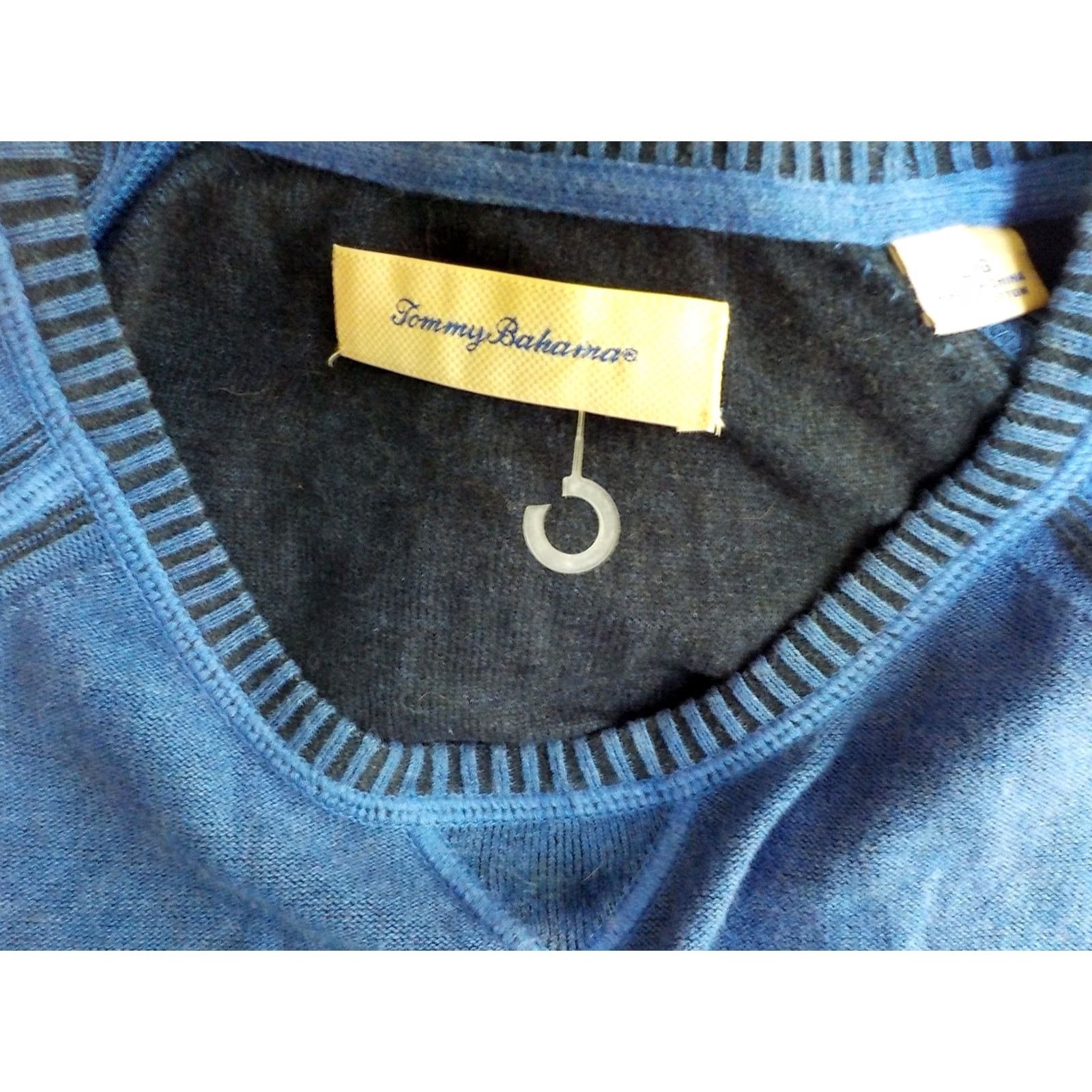 Tommy Bahama Tommy Bahama Sweater Crewneck Blue LARGE 100% Cotton Mens Size US L / EU 52-54 / 3 - 4 Thumbnail