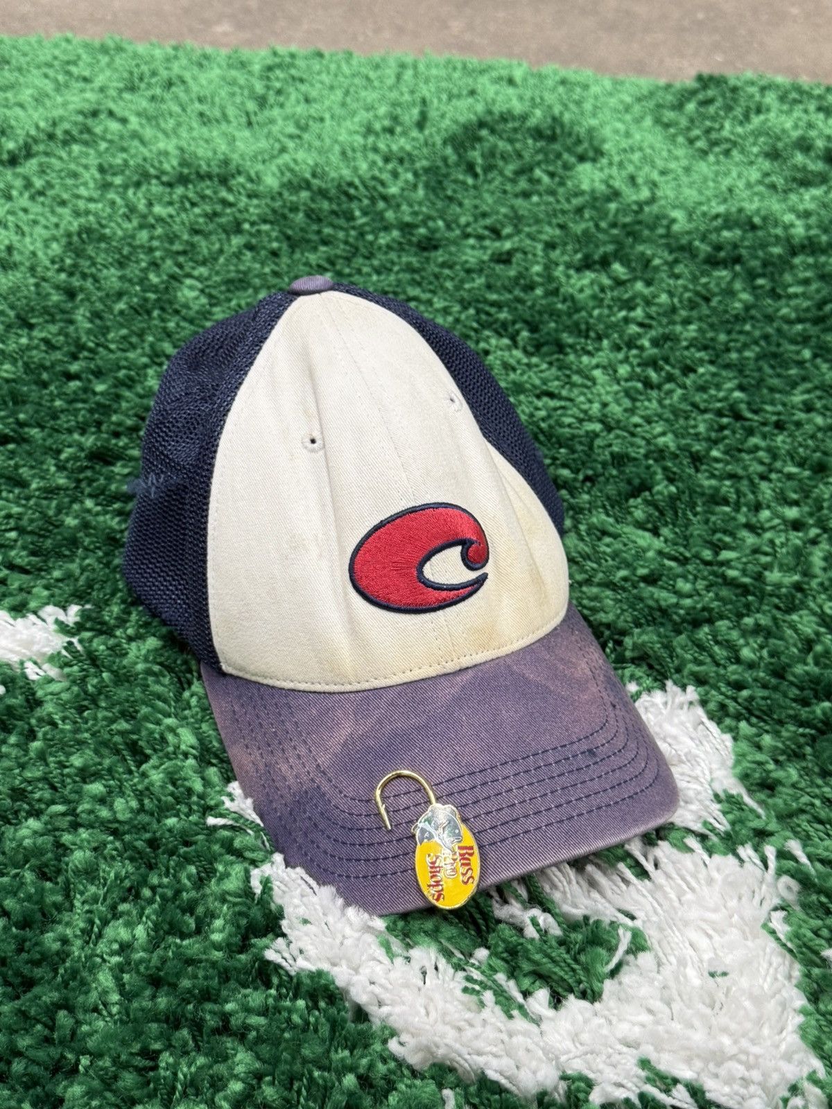 Bass Pro Shops × Vintage Very Worn Distressed Fishing Hat! Size ONE SIZE - 1 Thumbnail