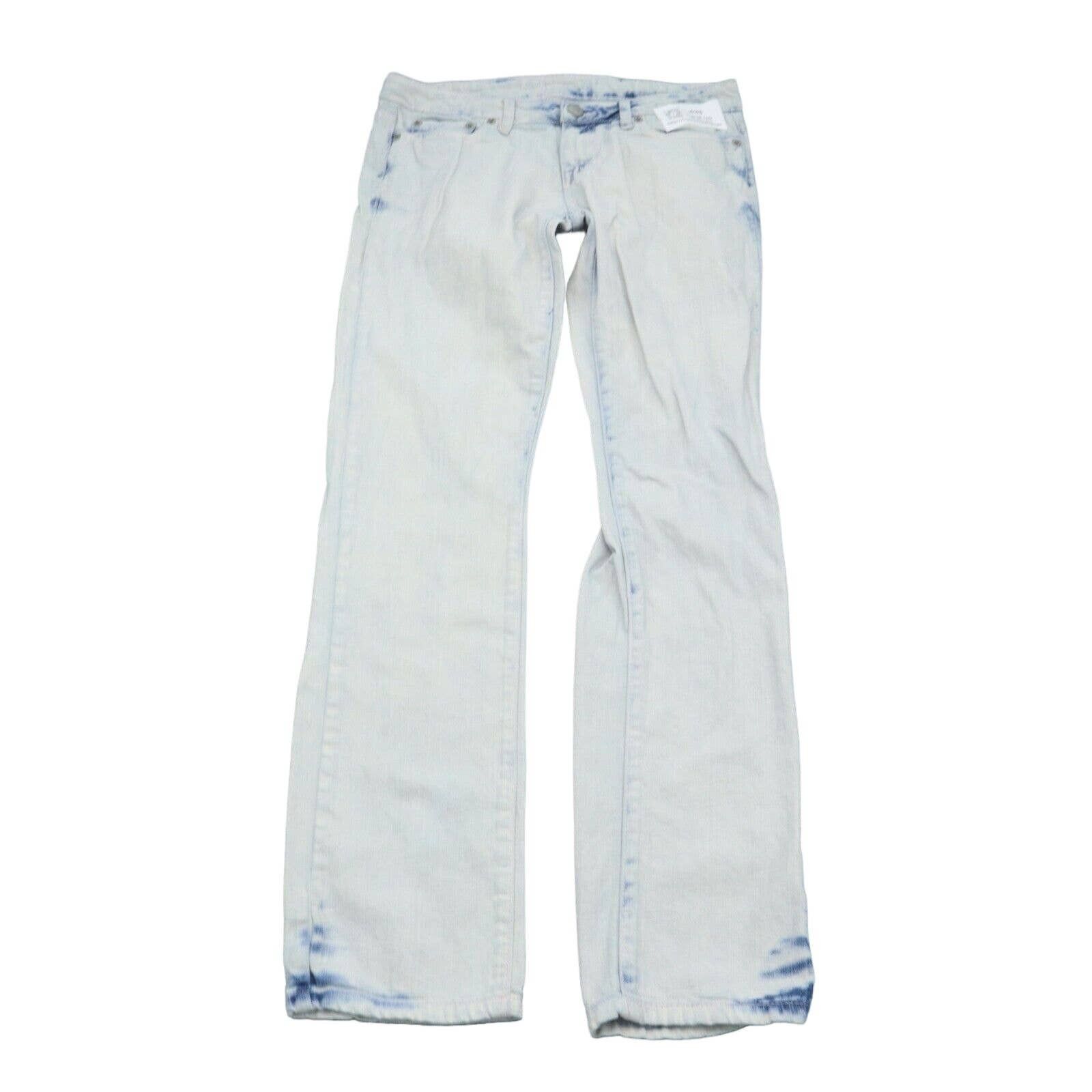 Aeropostale Jeans Bowery Slim Straight mens 30x32 Distressed blue